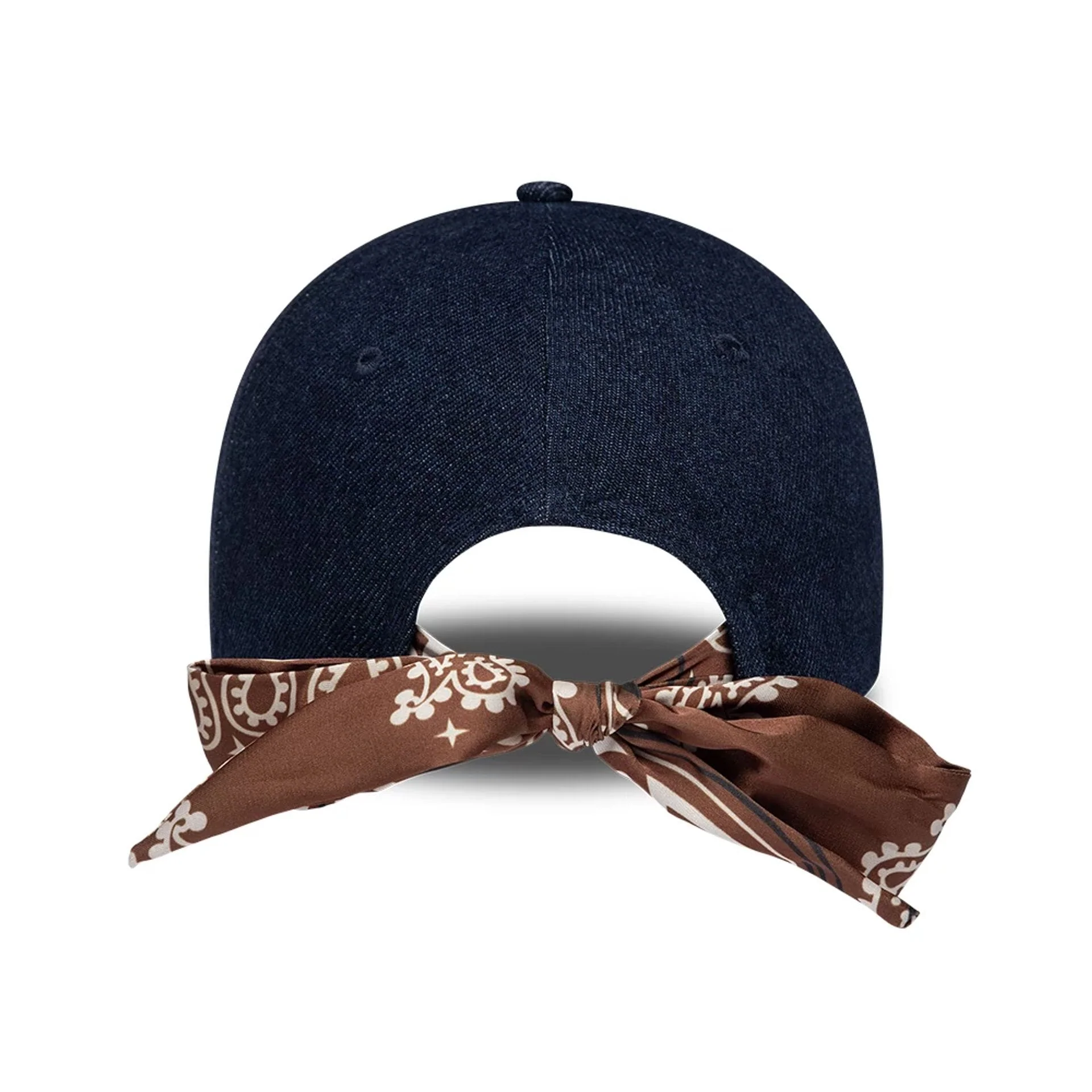 New York Yankees Womens MLB Denim Navy 9FORTY Bowback Adjustable Cap - Image 2