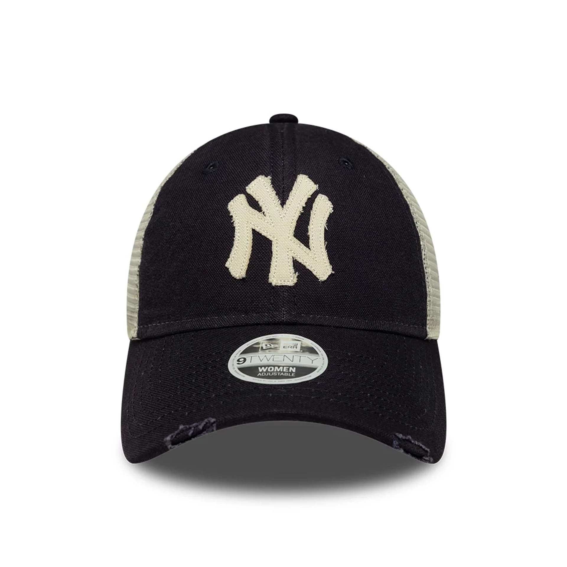 New York Yankees Womens MLB Navy 9TWENTY Trucker Adjustable Cap - Image 2