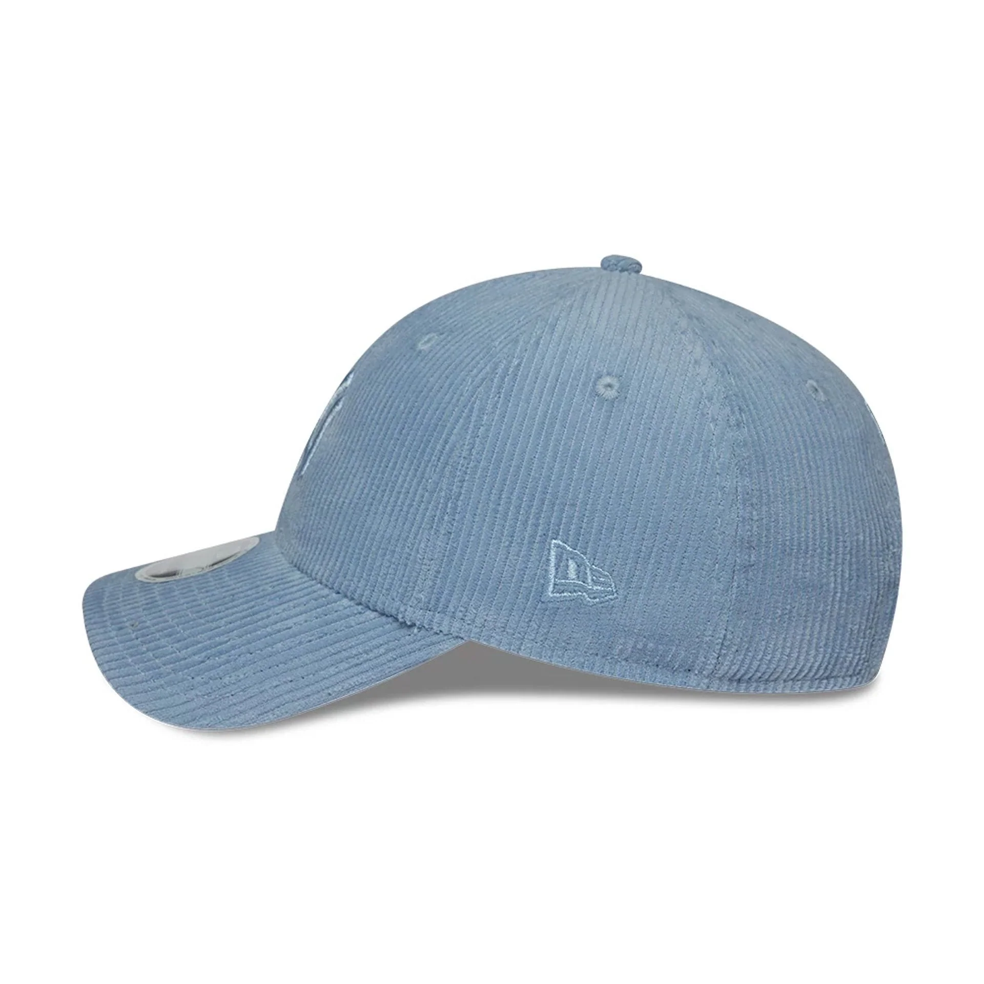 New York Yankees Womens MLB Pastel Cord Blue 9FORTY M-Crown Adjustable Cap - Image 5