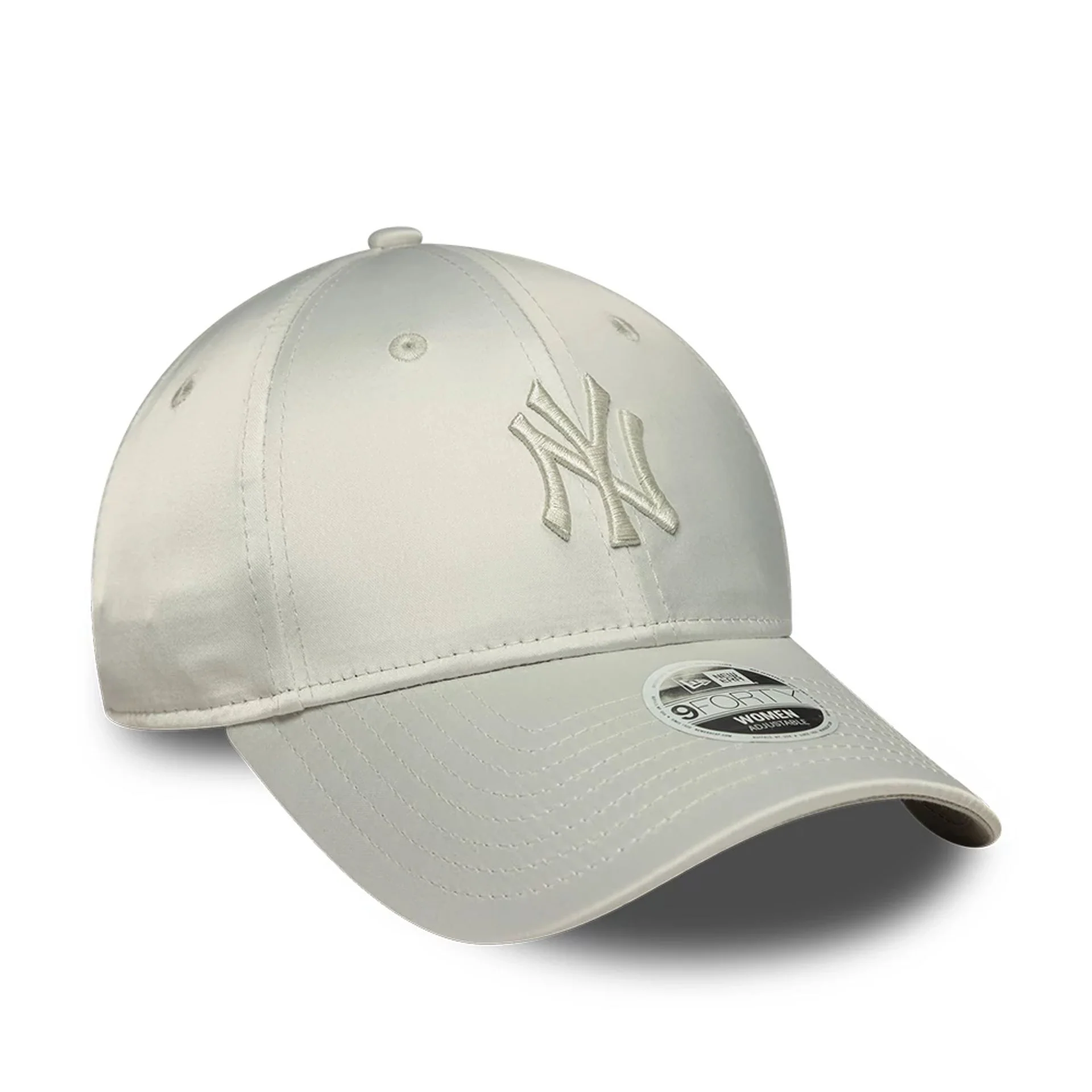 New York Yankees Womens MLB Satin Bow Back Grey 9FORTY Adjustable Cap - Image 4