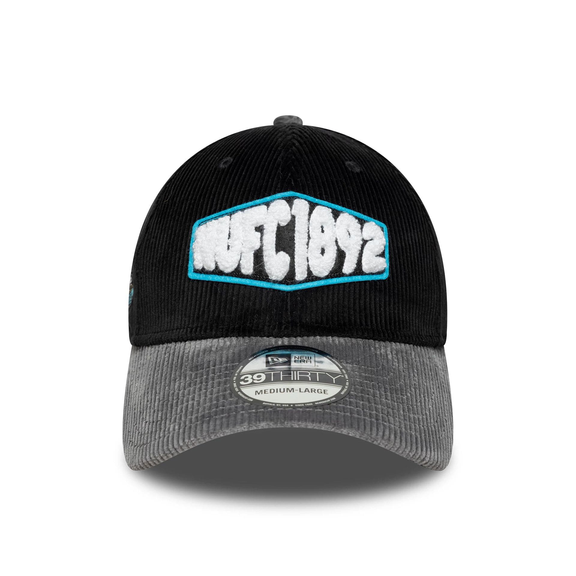 Newcastle United FC Cord Black 39THIRTY Stretch Fit Cap - Image 2