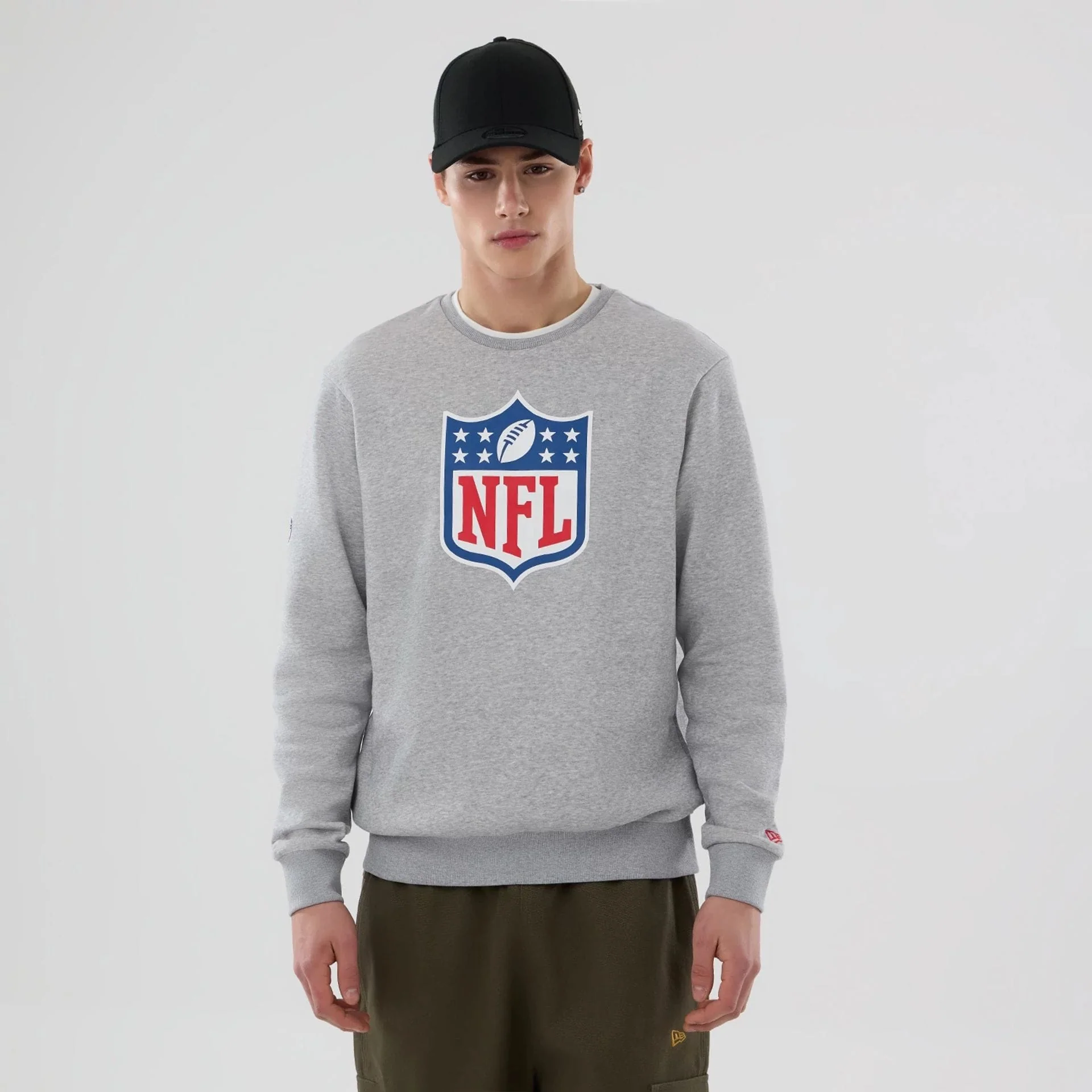 NFL Generic Logo Grey Crew Neck Sweater