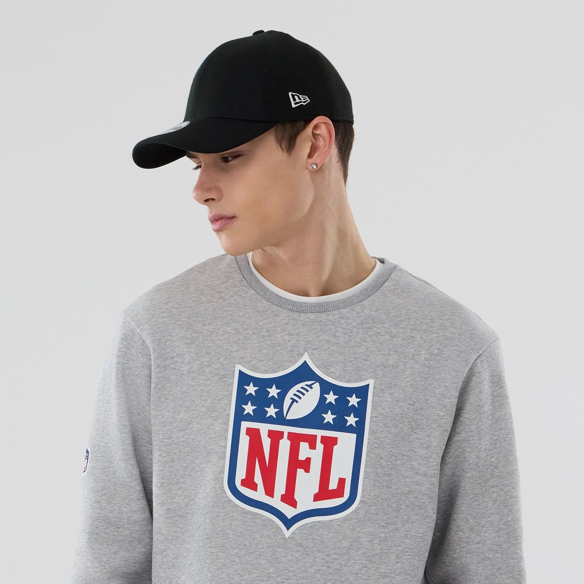 NFL Generic Logo Grey Crew Neck Sweater - Image 6