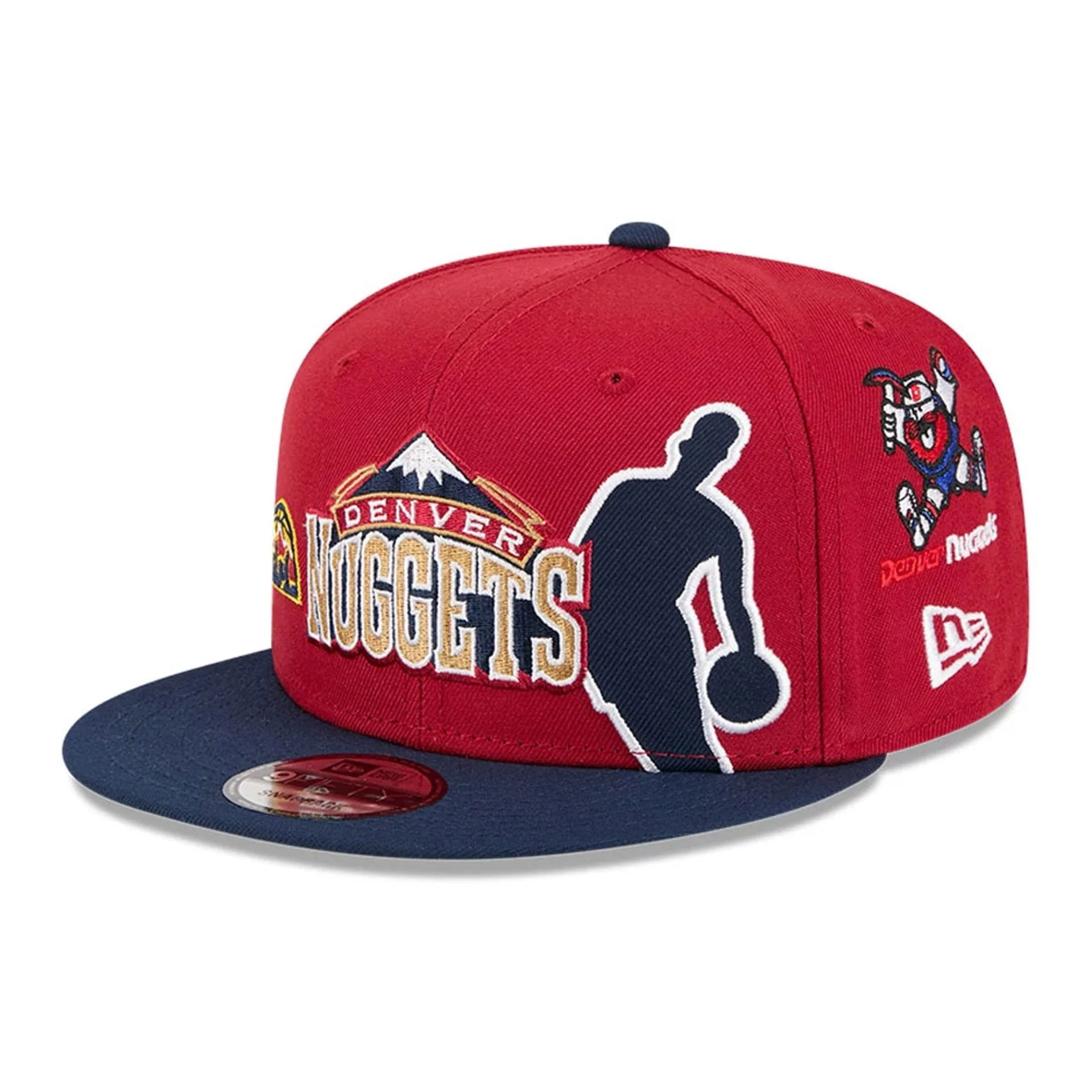 Nuggets NBA Hardwood Classic ASG Dark Red 9FIFTY Snapback Adjustable Cap