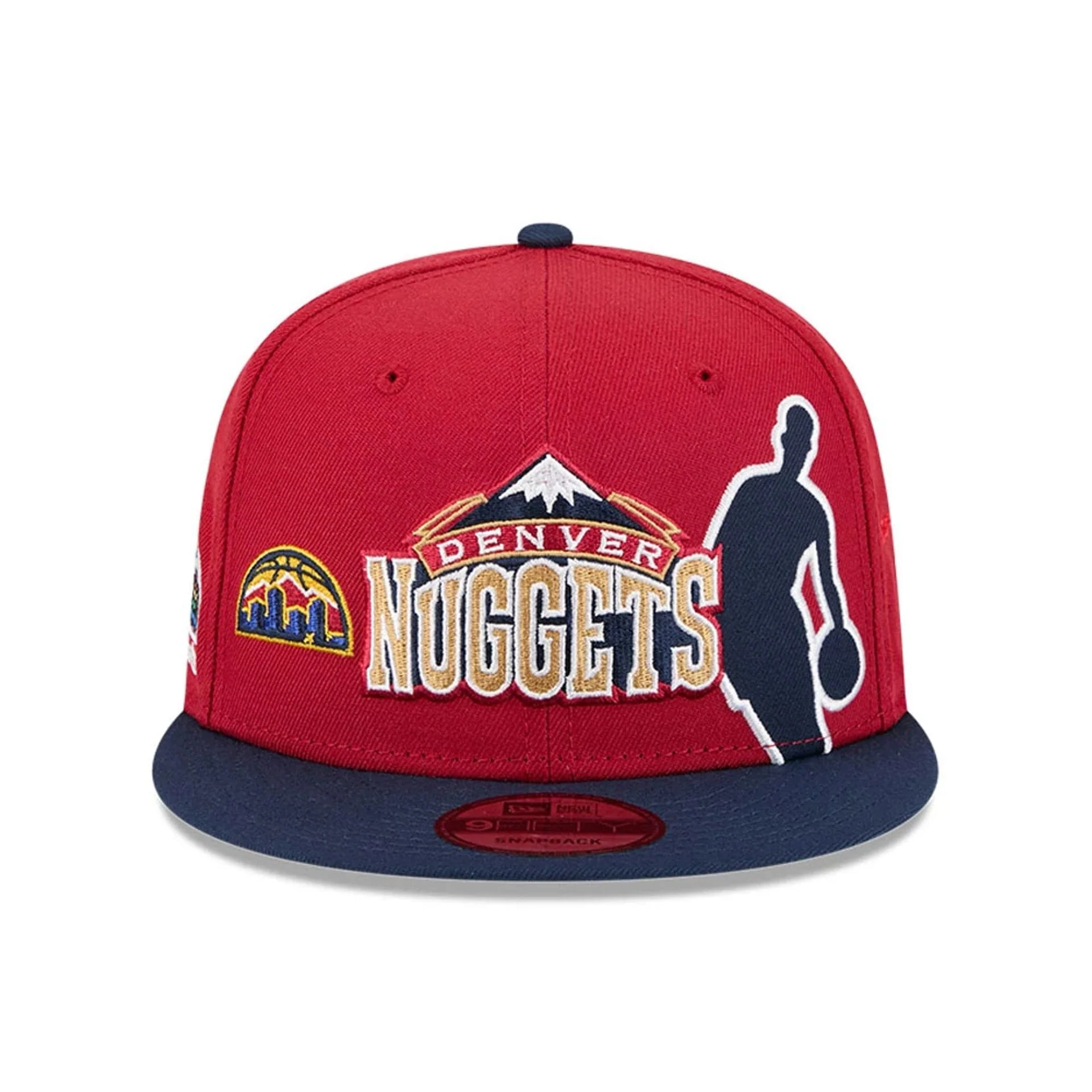 Nuggets NBA Hardwood Classic ASG Dark Red 9FIFTY Snapback Adjustable Cap - Image 3