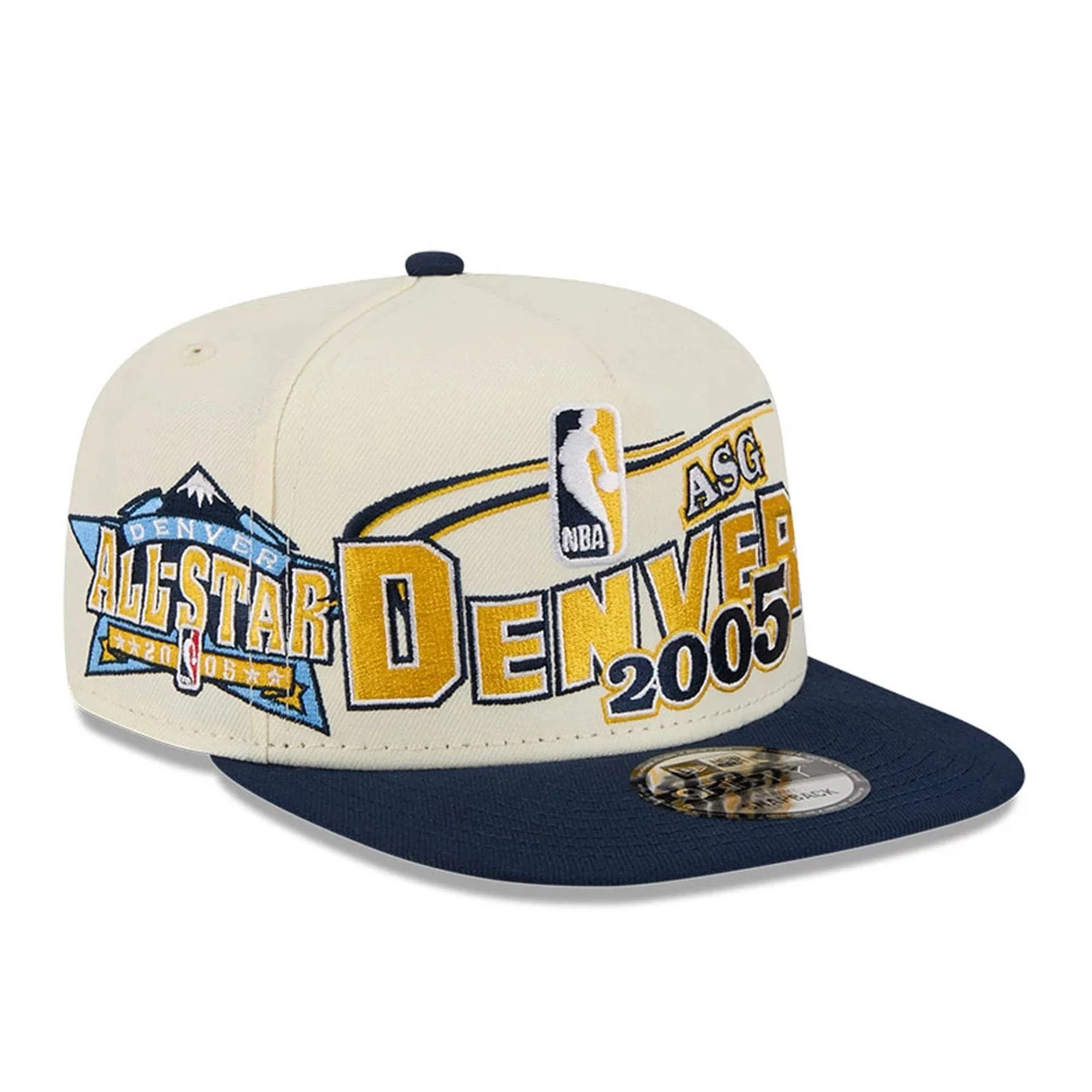 Nuggets NBA Hardwood Classic ASG White 9FIFTY A-Frame Snapback Adjustable Cap