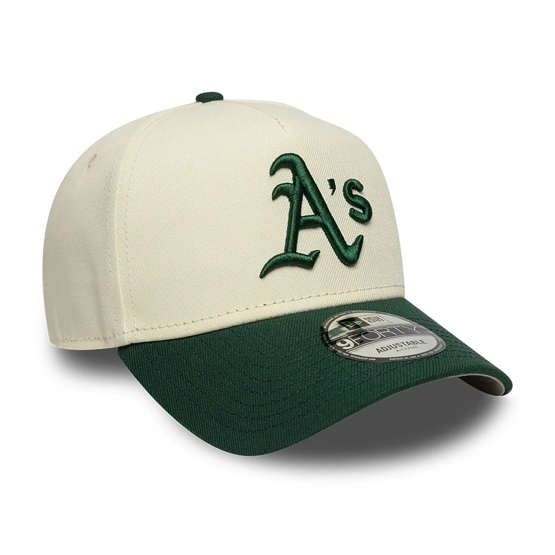 Oakland Athletics Chrome White And Dark Green 9FORTY A-Frame Adjustable Cap - Image 4