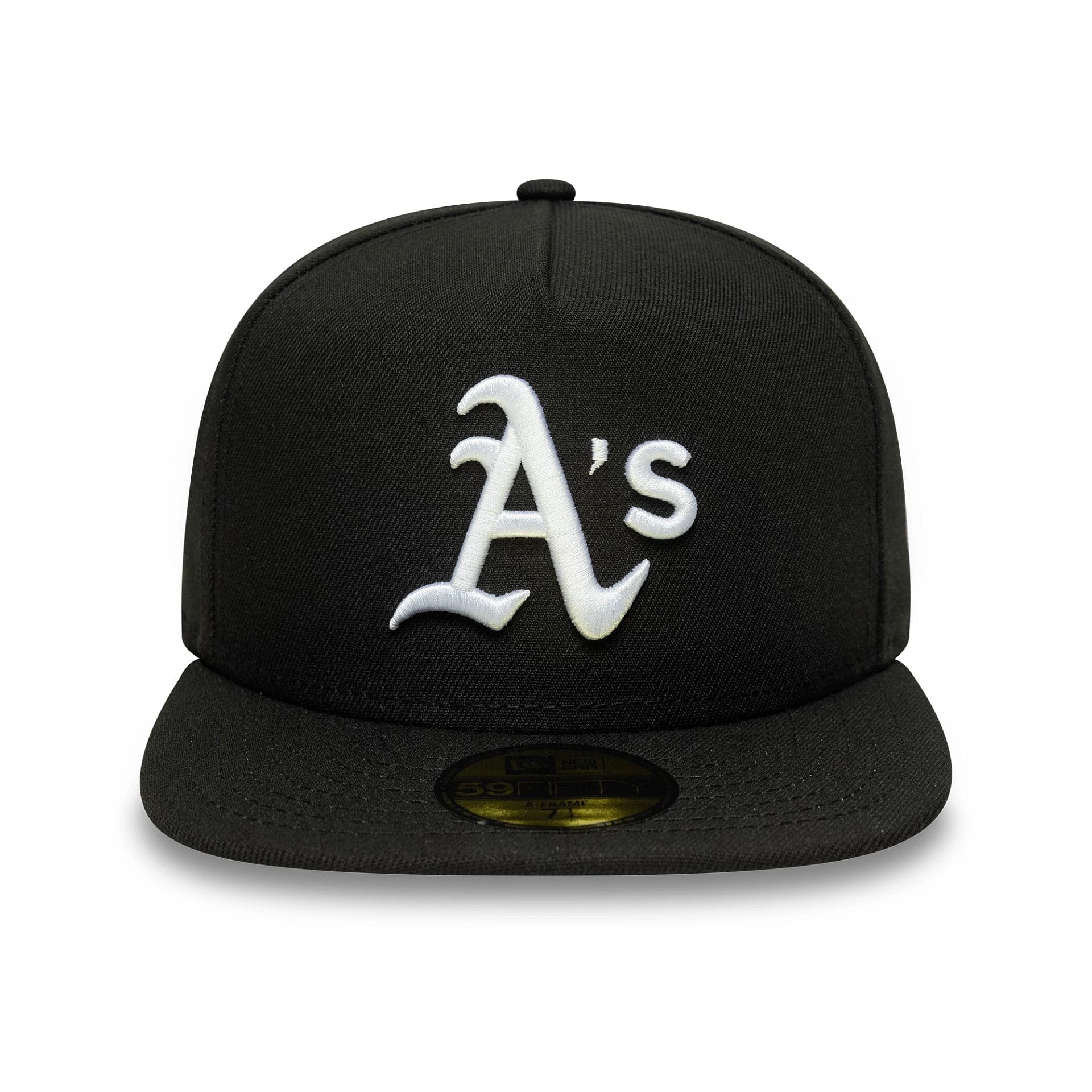 Oakland Athletics MLB Flat Black 59FIFTY A-Frame Fitted Cap - Image 3