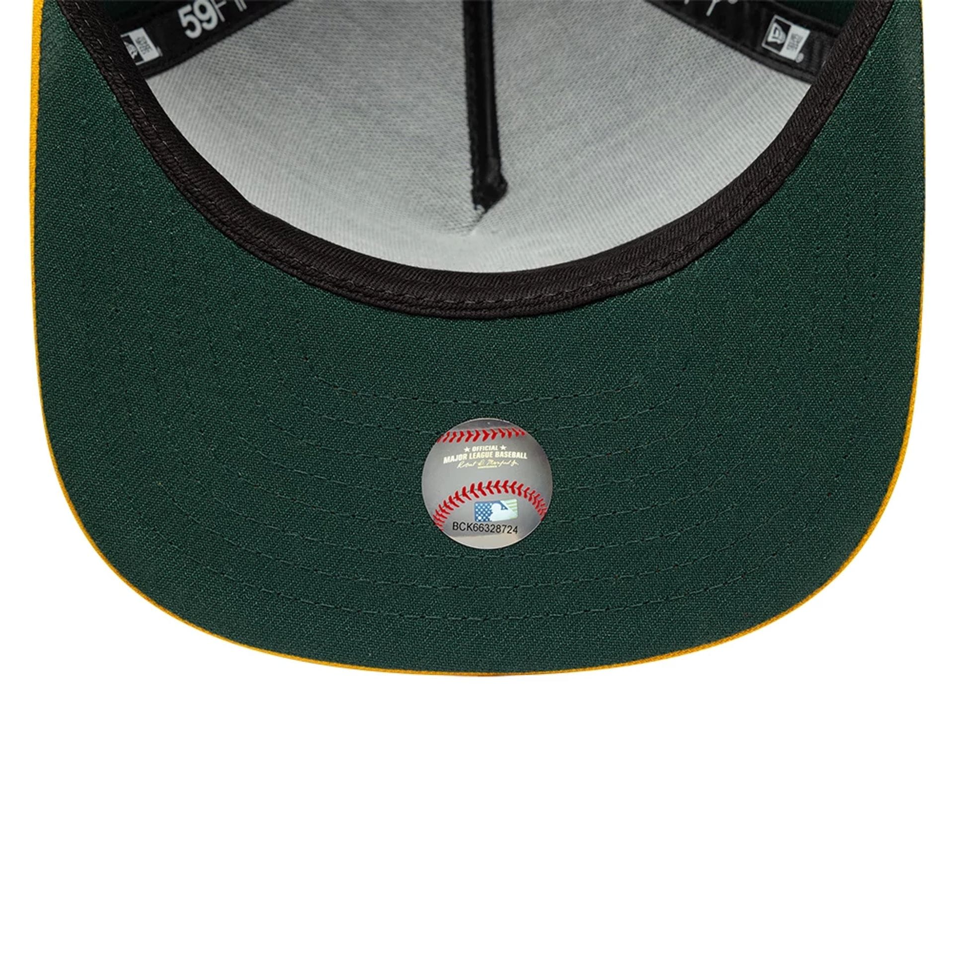 Oakland Athletics MLB Flat Dark Green 59FIFTY A-Frame Fitted Cap - Image 7