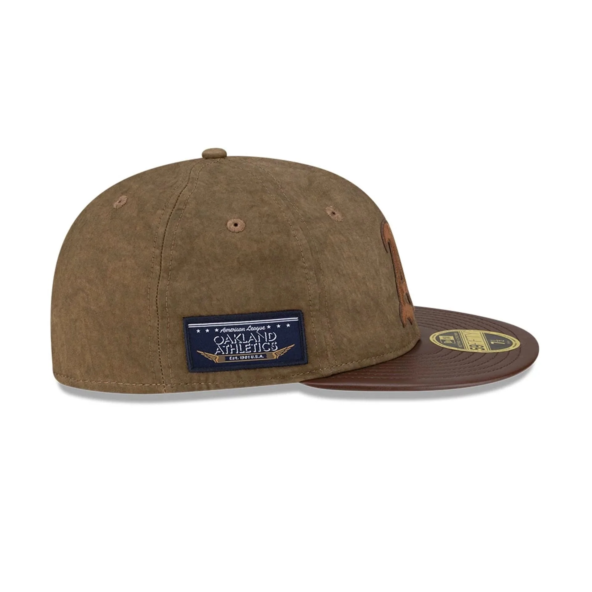 Oakland Athletics MLB Open Brown Retro Crown 59FIFTY Fitted Cap - Image 5