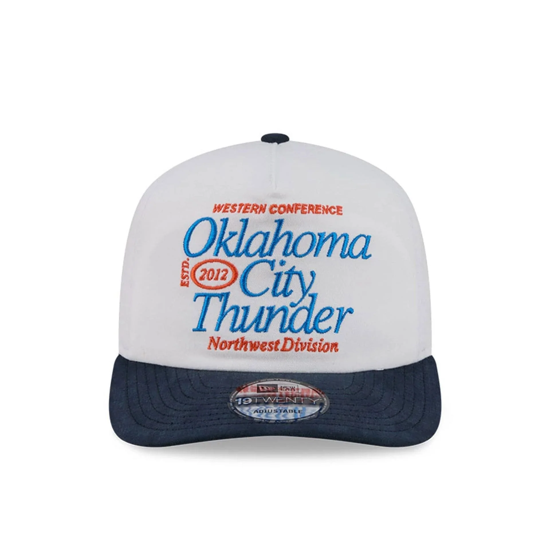 Oklahoma City Thunder NBA Conference White 19TWENTY Adjustable Cap - Image 3