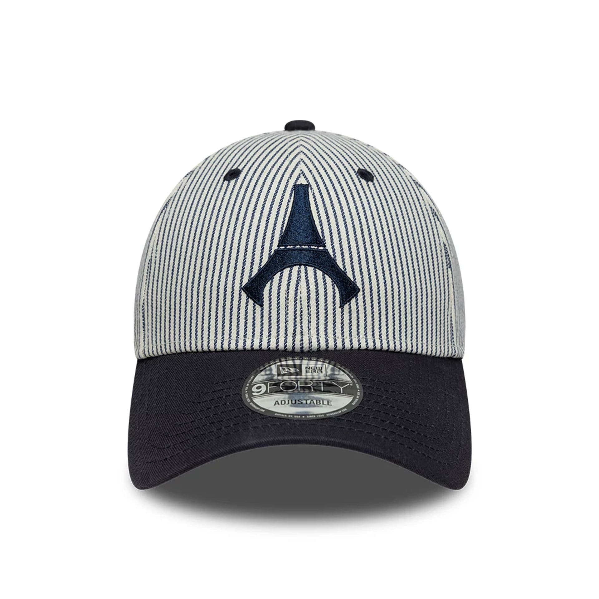 Paris Saint Germain Pinstripe Navy 9FORTY Adjustable Cap - Image 2