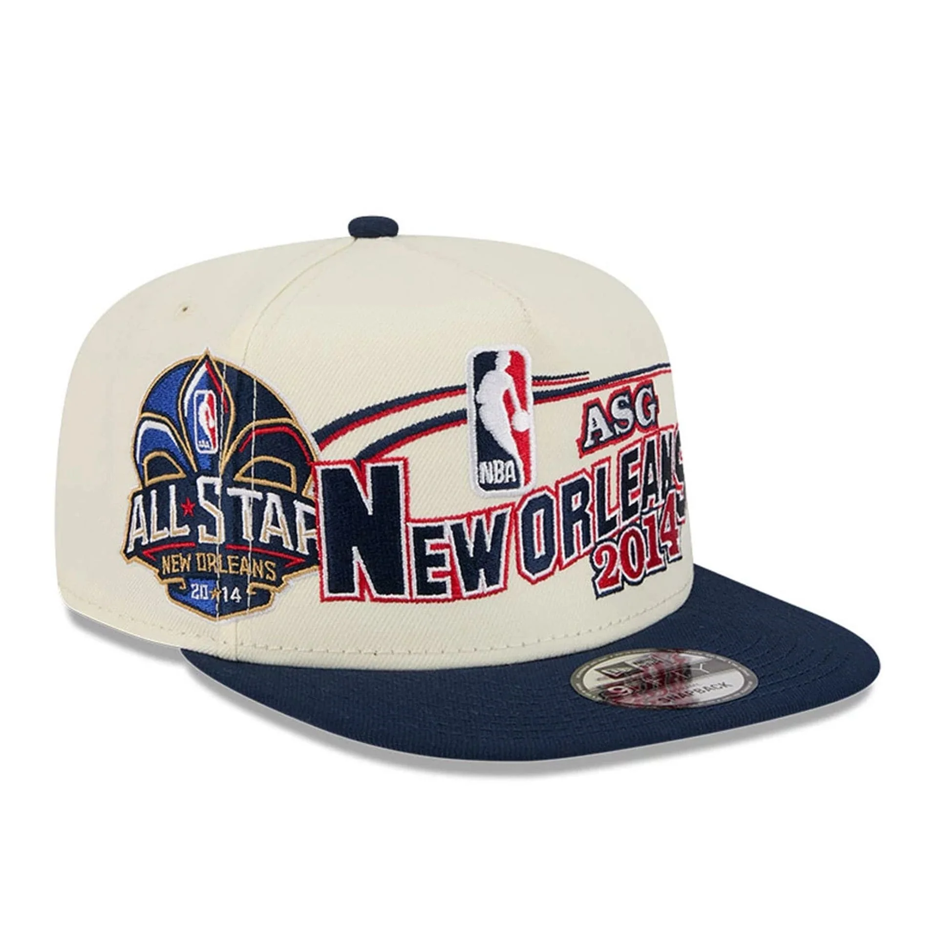 Pelicans NBA Hardwood Classic ASG White 9FIFTY A-Frame Snapback Cap