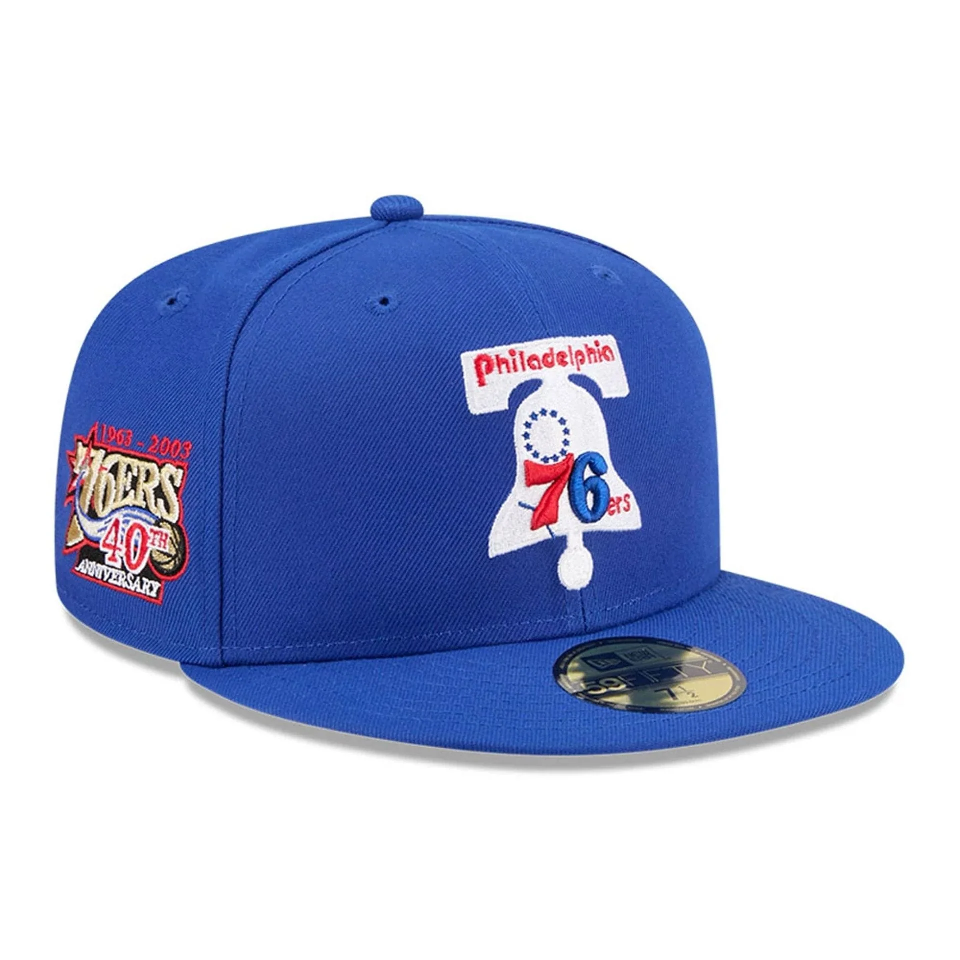 Philadelphia 76ers NBA Hardwood Classic Blue 59FIFTY Fitted Cap