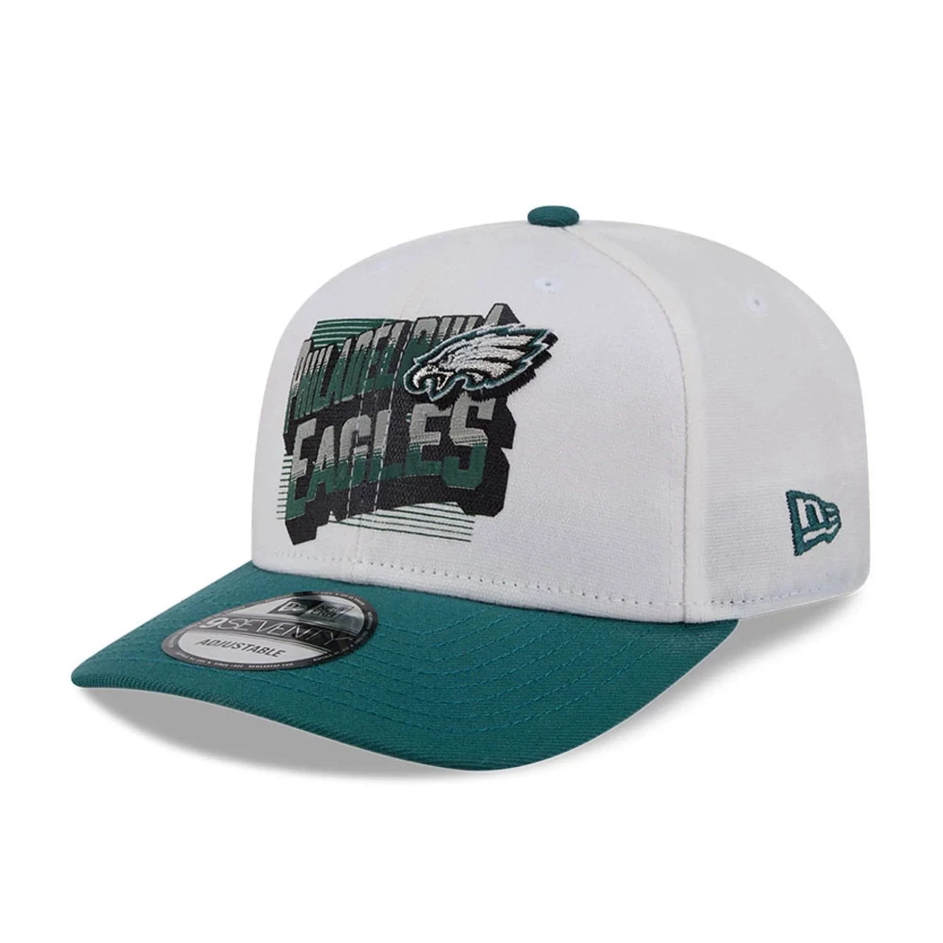 Philadelphia Eagles NFL Duck Cloth White 9SEVENTY Stretch Snap Cap