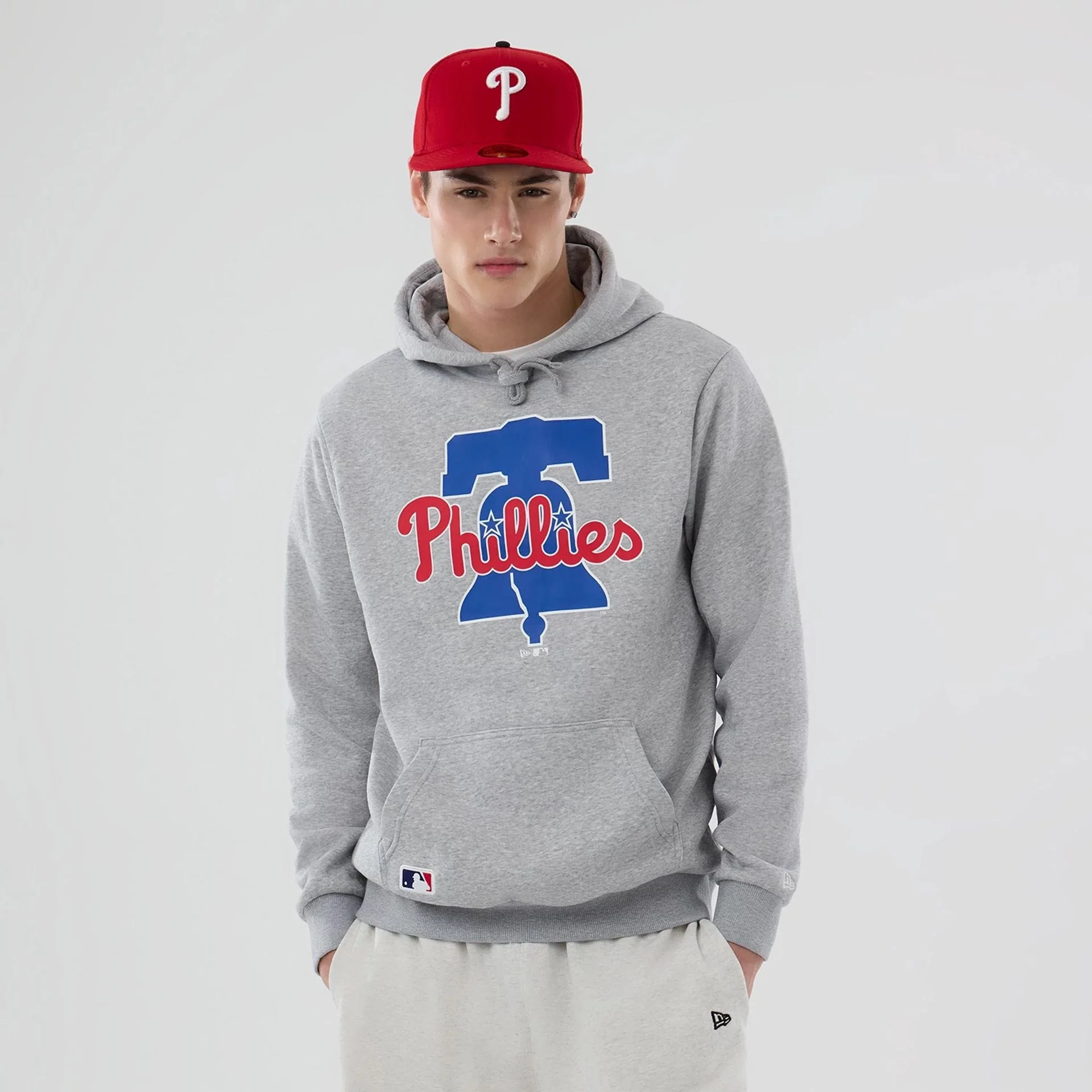 Philadelphia Phillies MLB Grey Pullover Hoodie