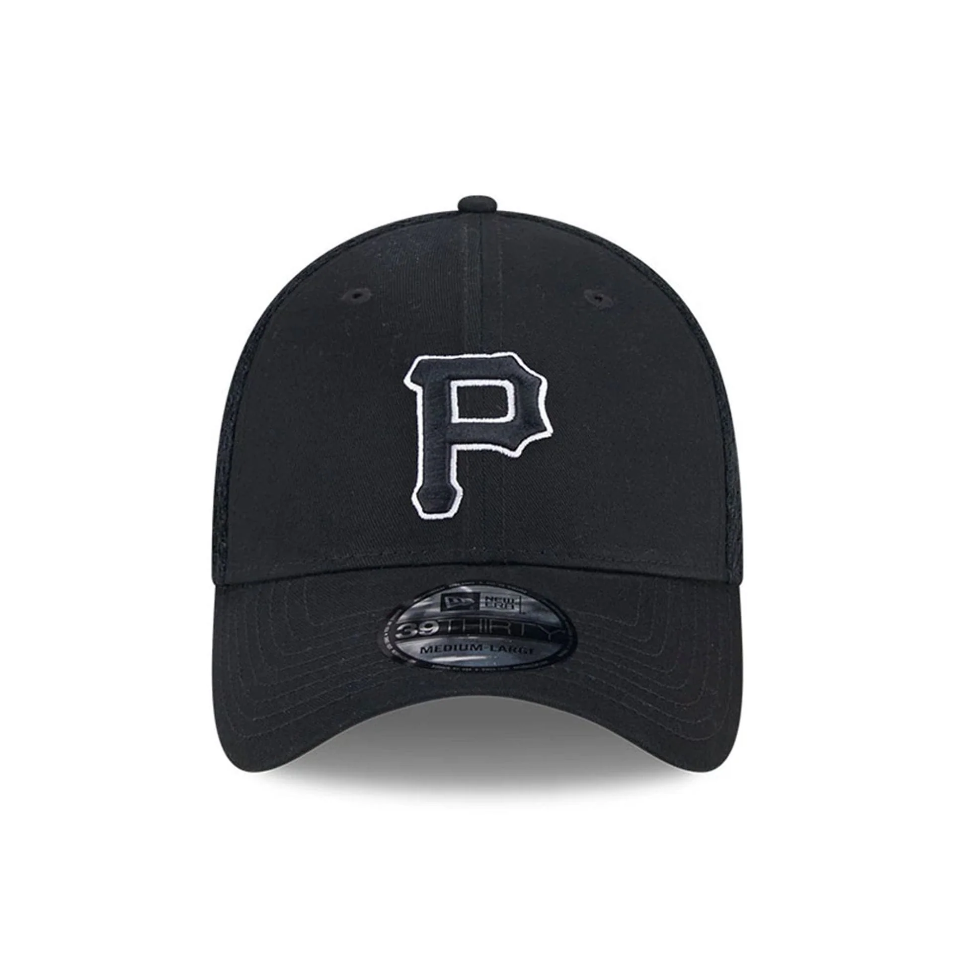 Pittsburgh Pirates MLB Evergreen Neo Black 39THIRTY Stretch Fit Cap - Image 3