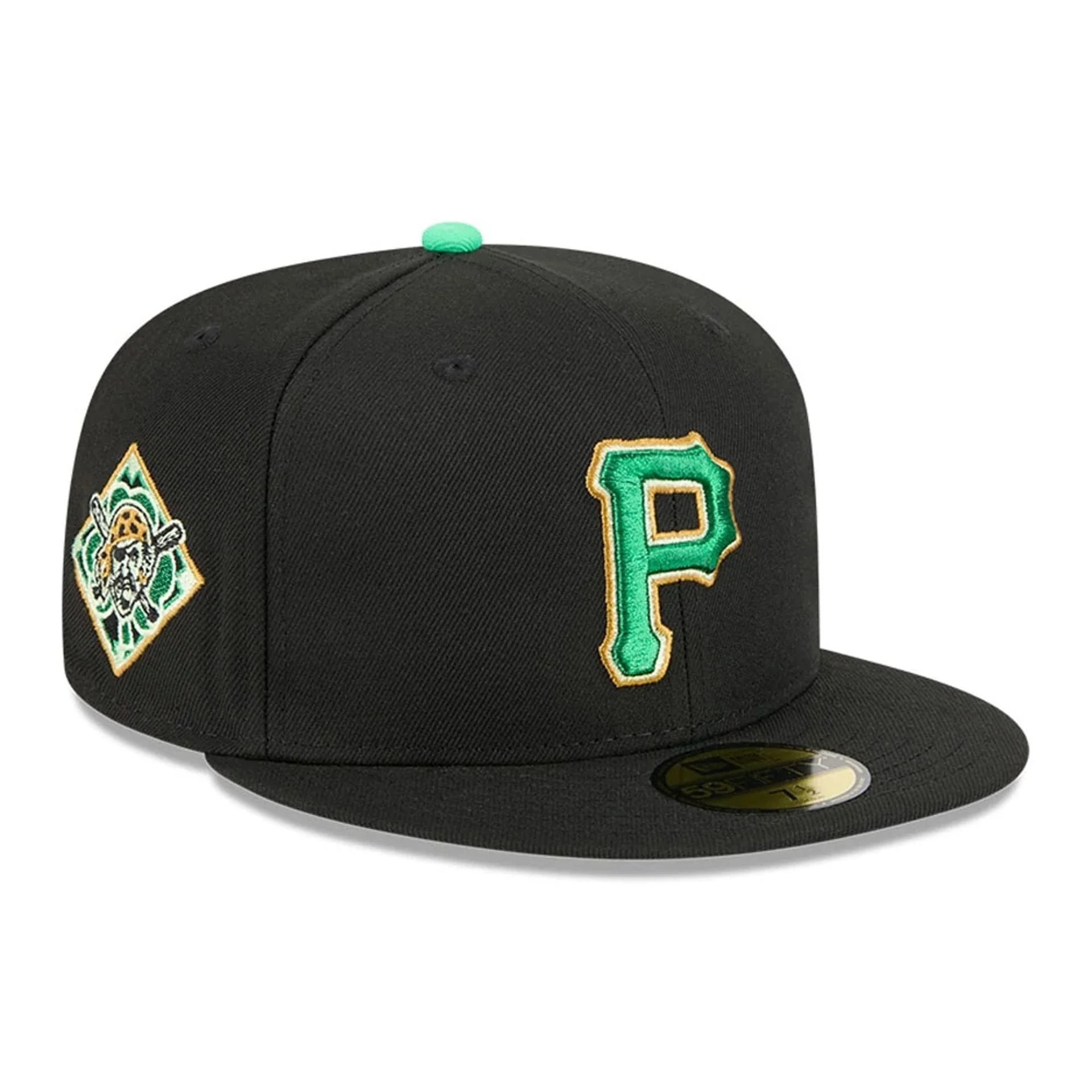 Pittsburgh Pirates MLB Saint Patrick's Day Black 59FIFTY Fitted Cap