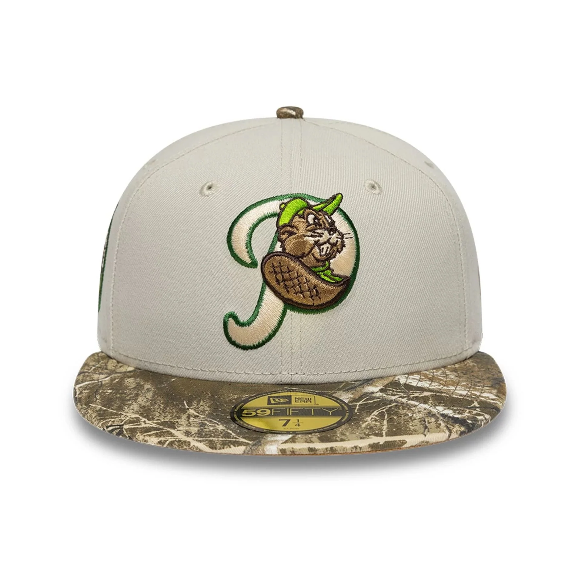 Portland Beavers MiLB Hometown Beige 59FIFTY Fitted Cap - Image 3
