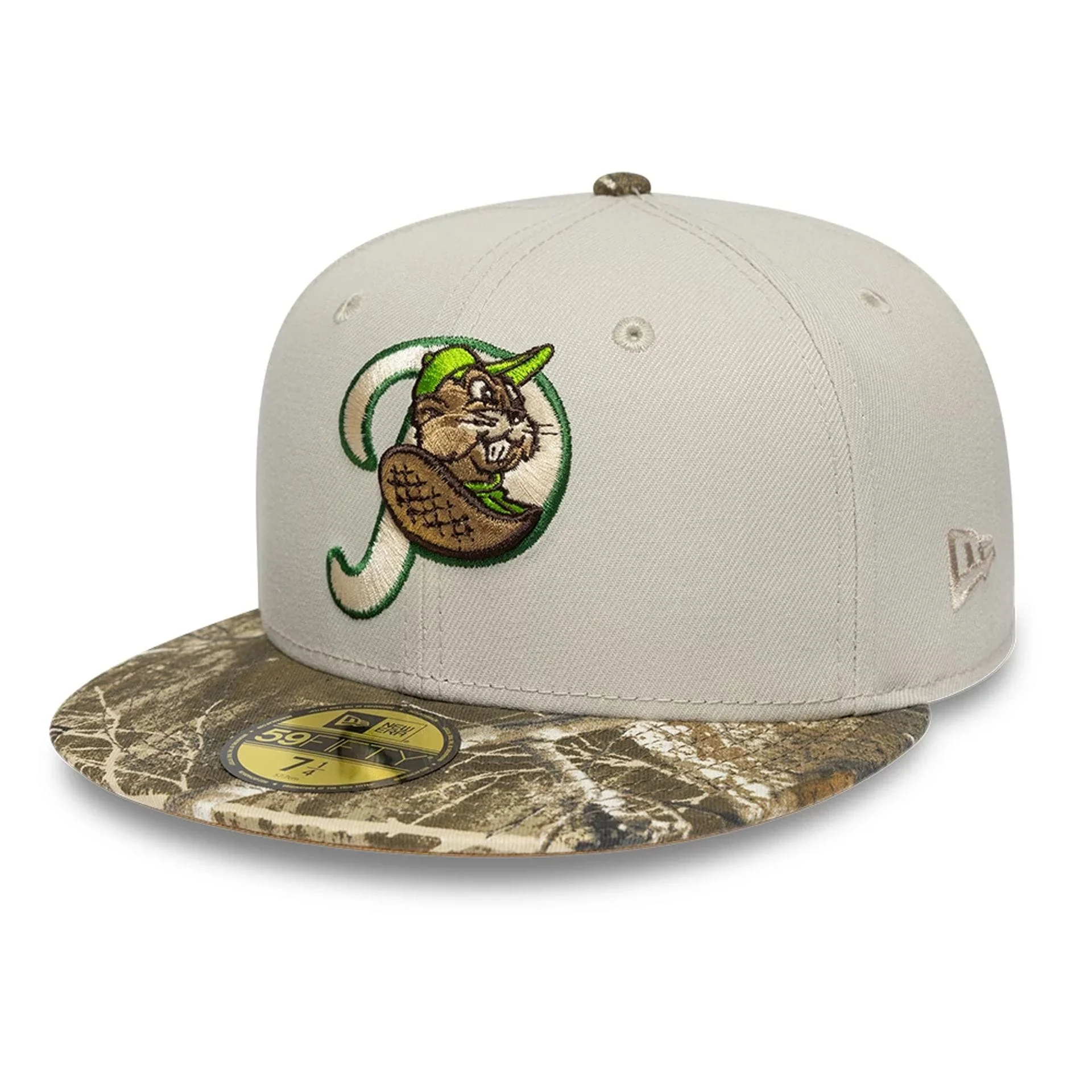 Portland Beavers MiLB Hometown Beige 59FIFTY Fitted Cap - Image 4