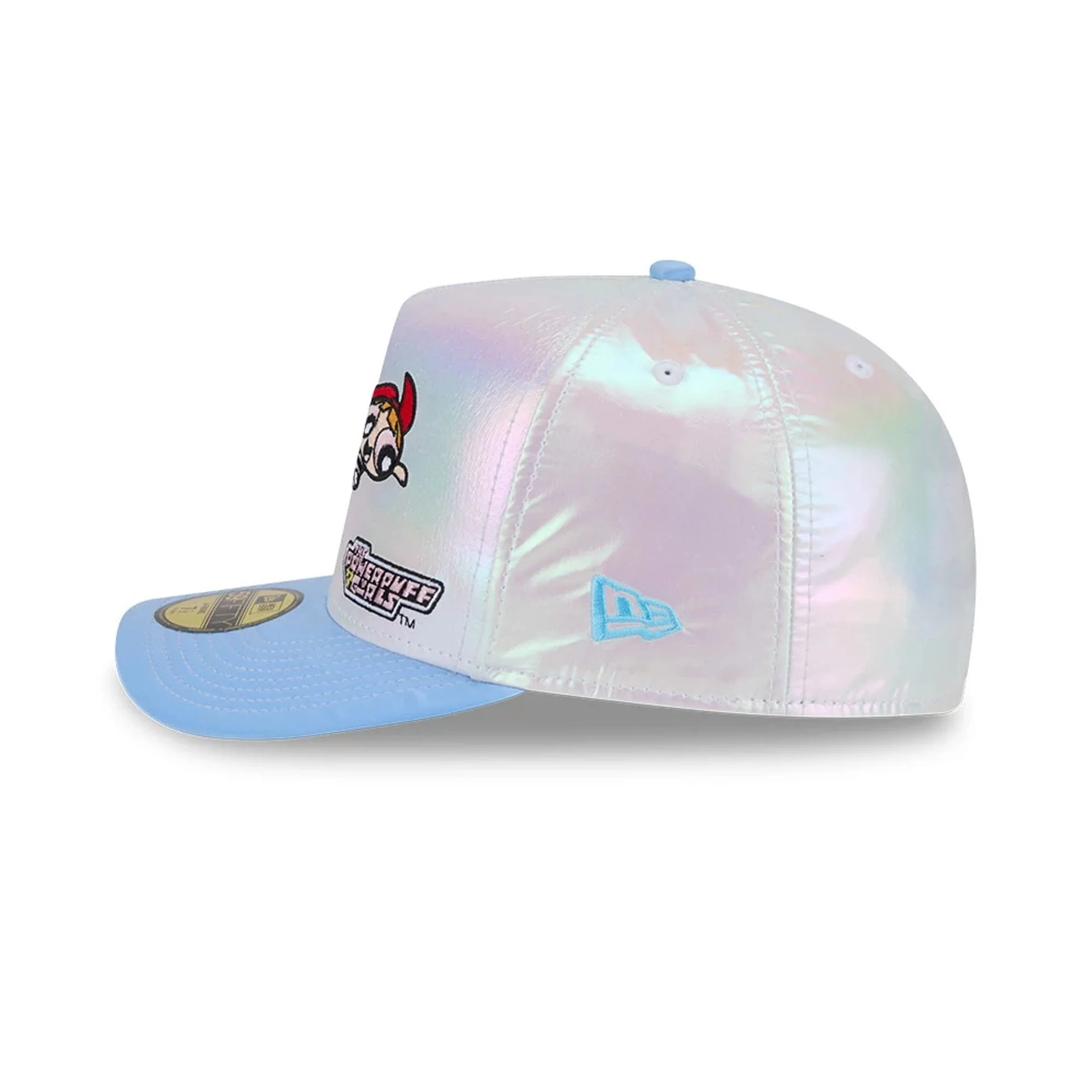 Power Puff Girls Character Graphic White 59FIFTY A-Frame Fitted Cap - Image 6