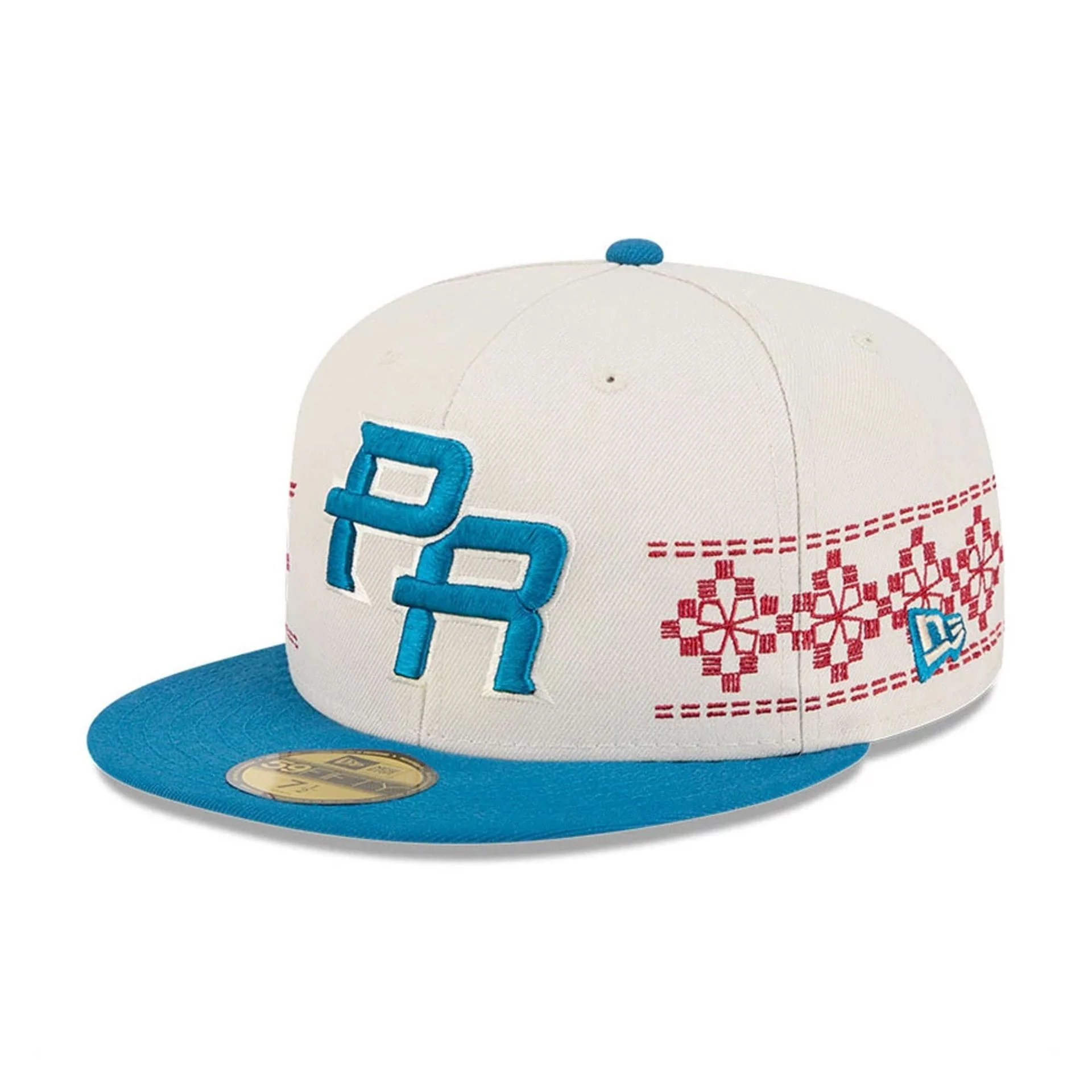 Puerto Rico WBC Latin Embroidery Light Beige 59FIFTY Fitted Cap