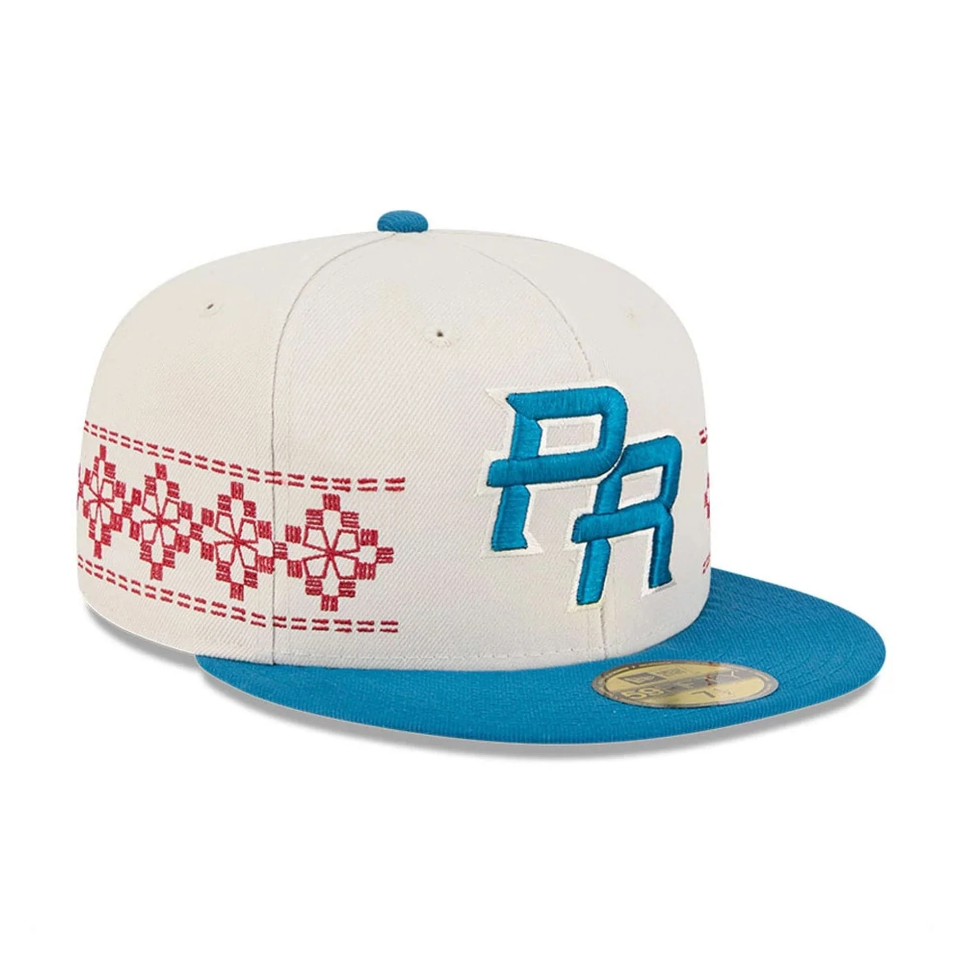 Puerto Rico WBC Latin Embroidery Light Beige 59FIFTY Fitted Cap - Image 4