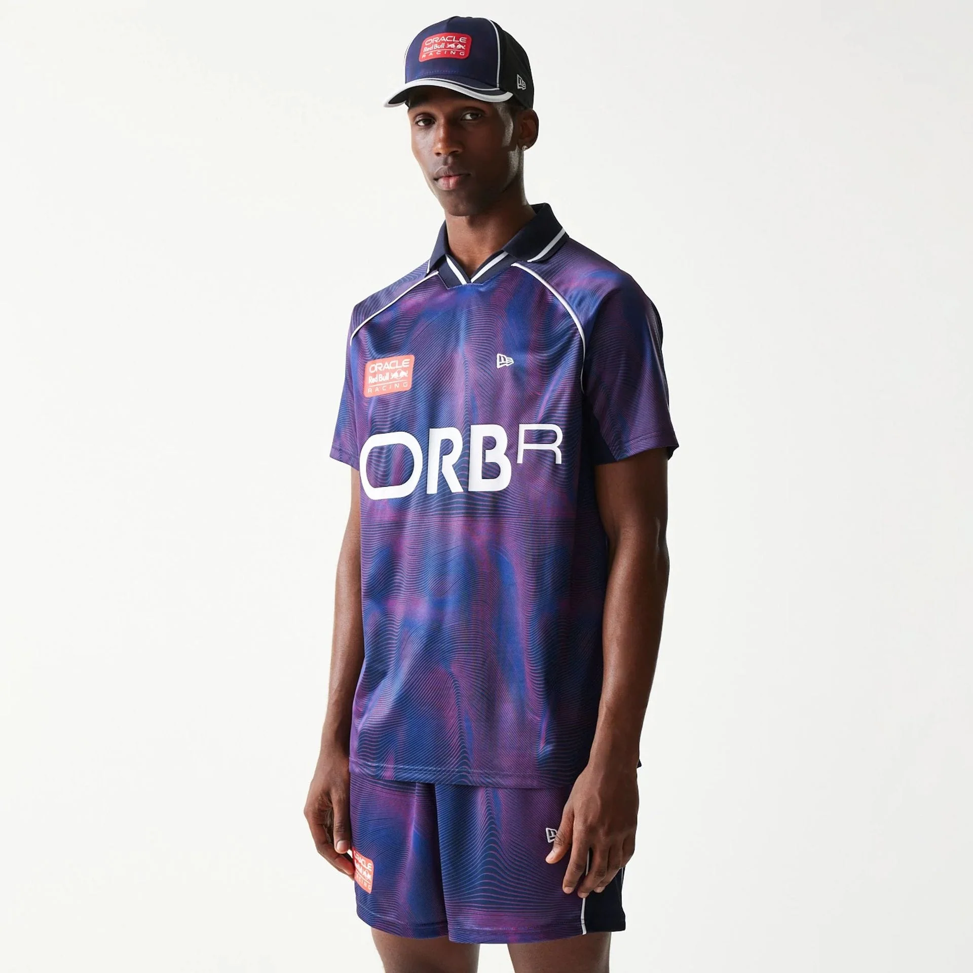 Red Bull Racing All Over Print Dark Blue Football T-Shirt