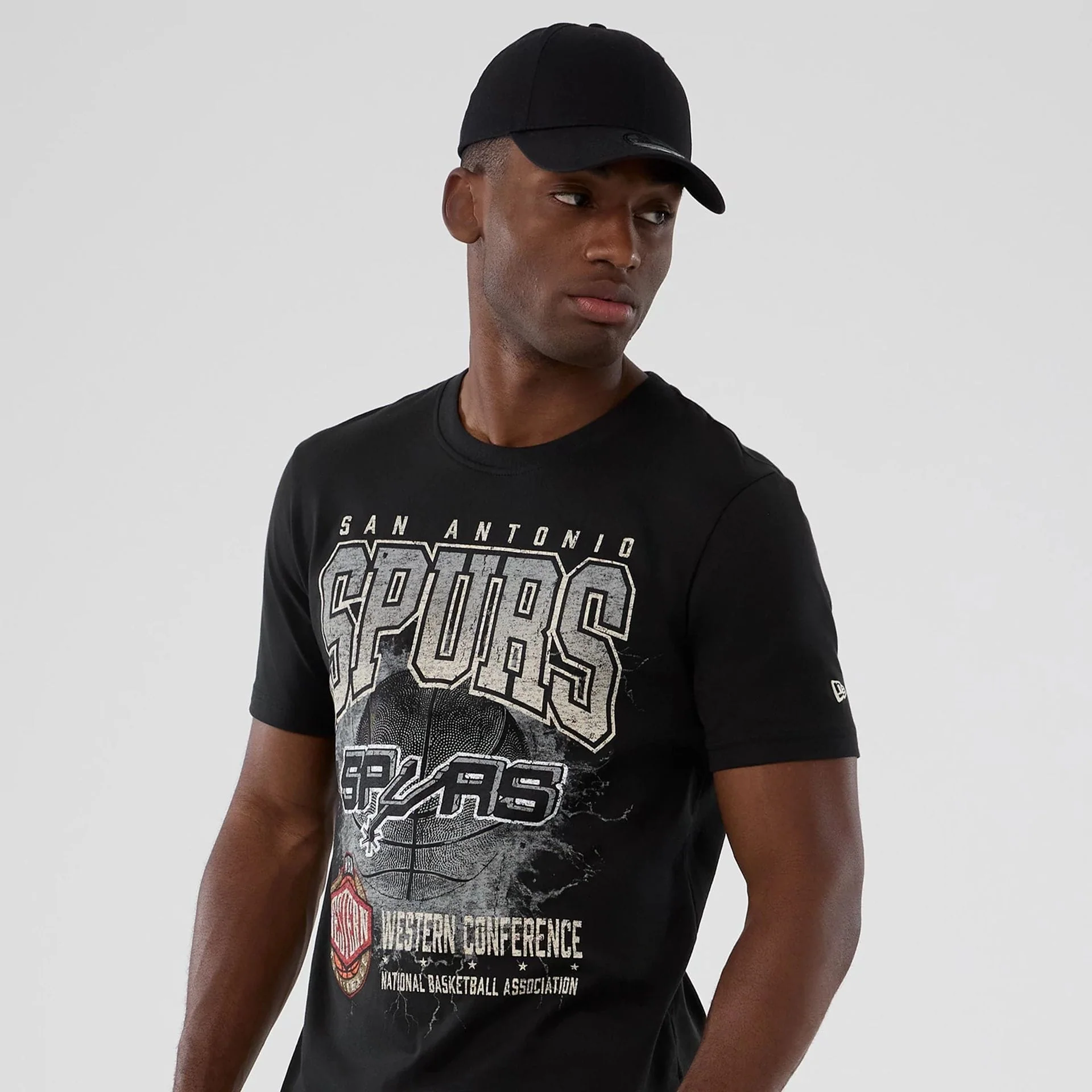 San Antonio Spurs NBA Hardwood Classic Black T-Shirt