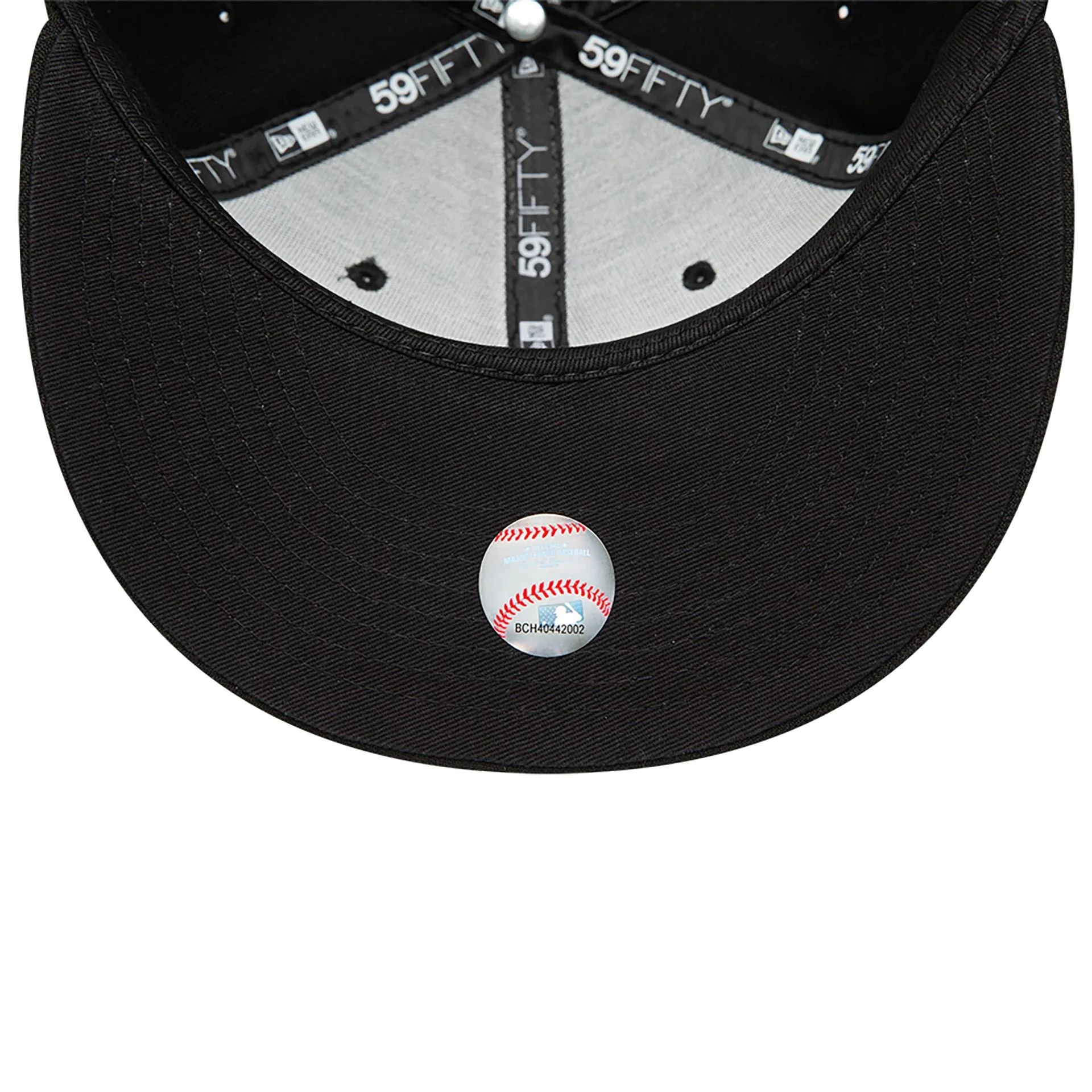 San Diego Padres MLB Black and White 59FIFTY Fitted Cap - Image 2