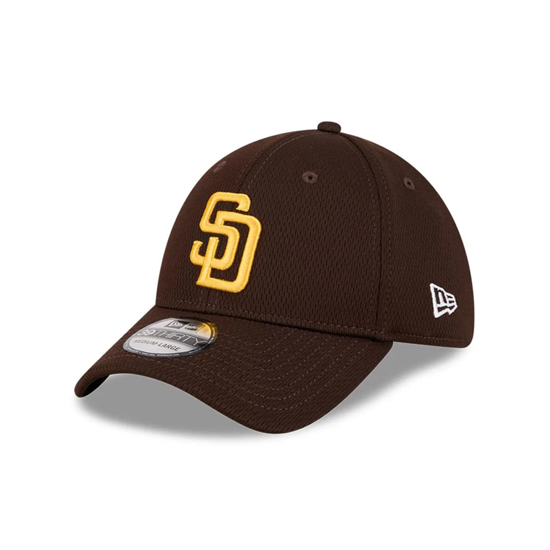 San Diego Padres MLB Evergreen Dark Brown 39THIRTY Stretch Fit Cap