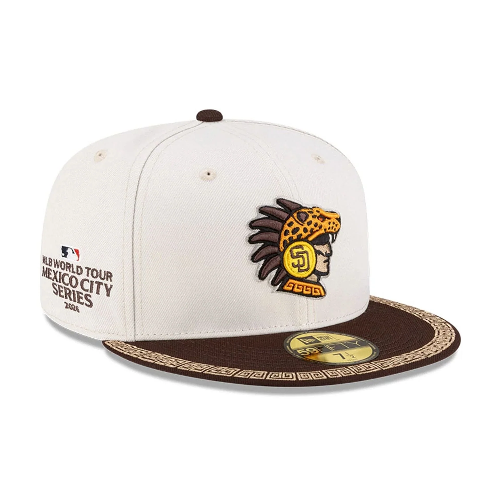 San Diego Padres MLB Mexico City Series 2026 Light Beige 59FIFTY Fitted Cap