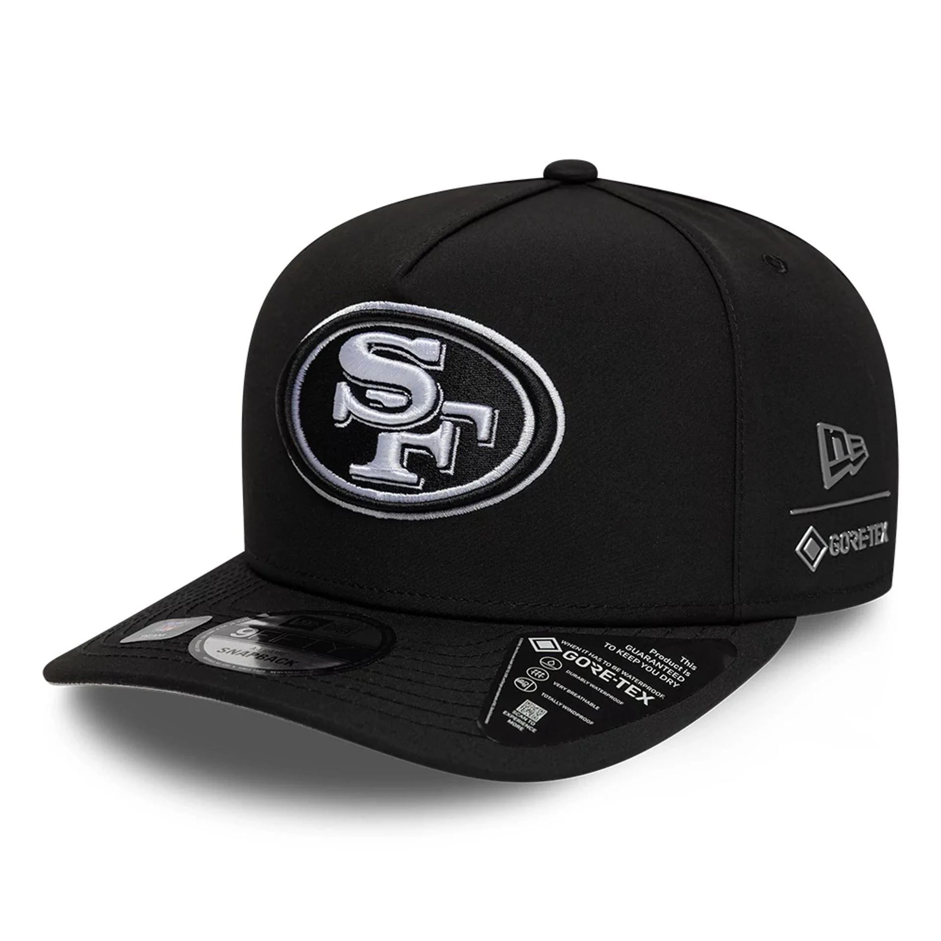 San Francisco 49ers NFL Gore-Tex Black 9FIFTY A-Frame Snapback Adjustable Cap