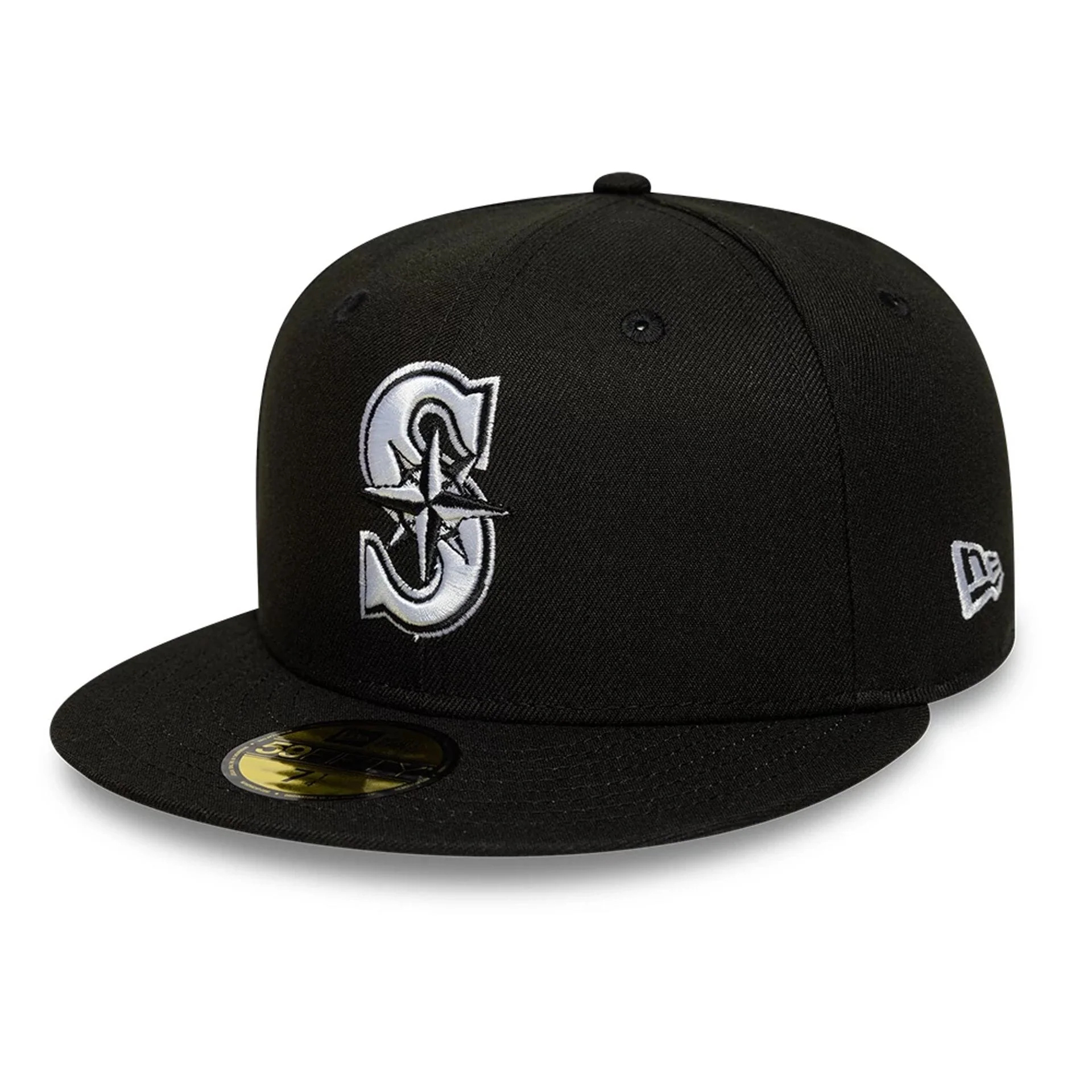 Seattle Mariners MLB Black 59FIFTY Fitted Cap