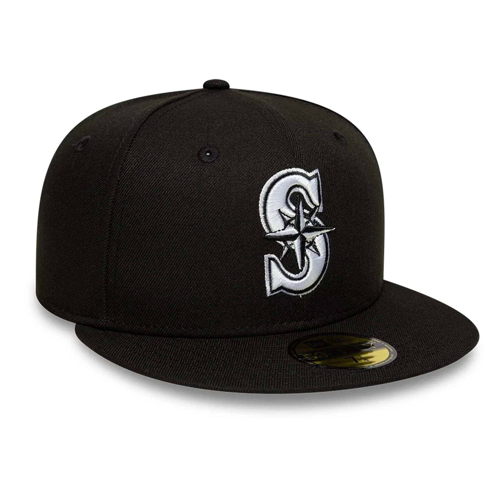 Seattle Mariners MLB Black 59FIFTY Fitted Cap - Image 4