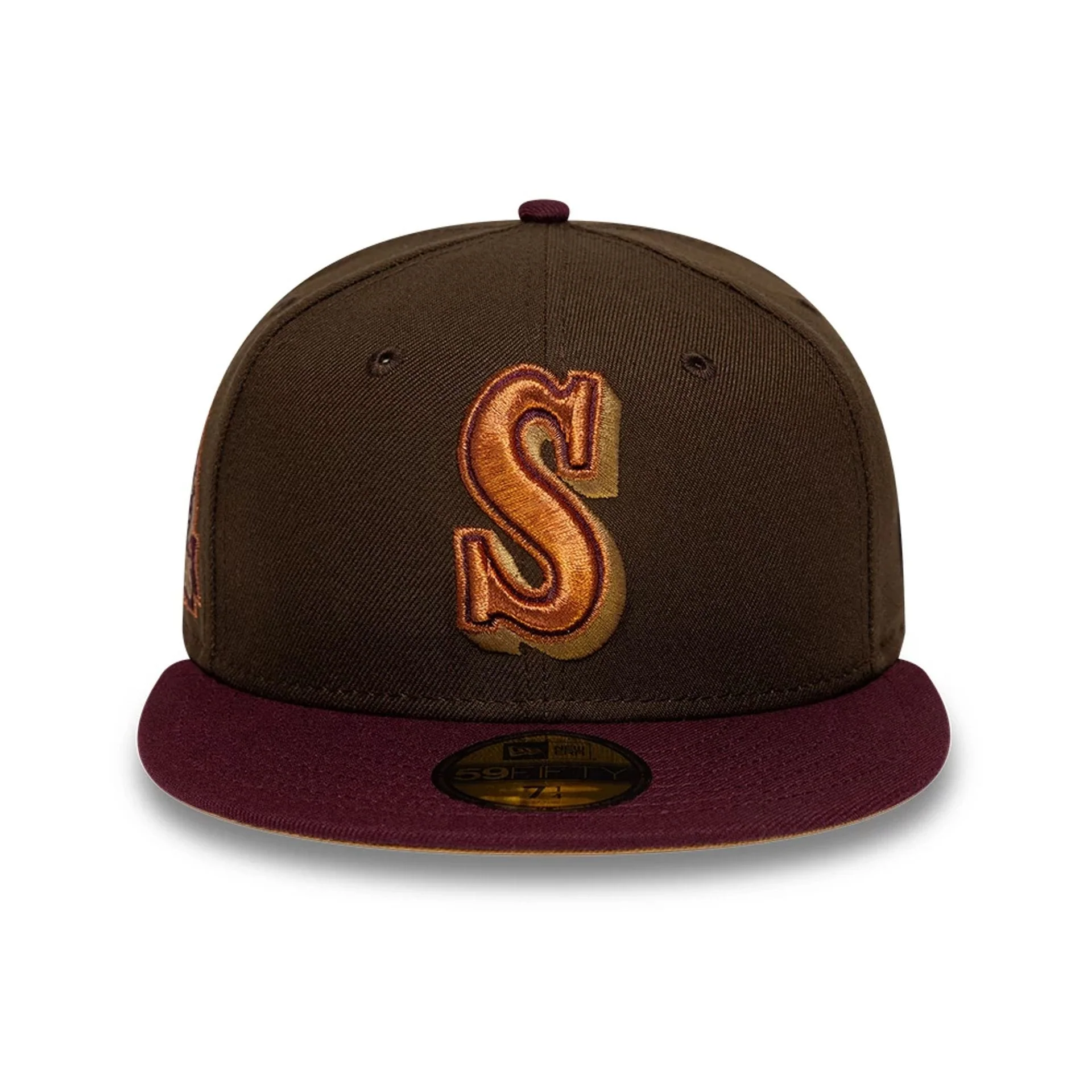 Seattle Mariners MLB Cooperstown Dark Brown 59FIFTY Fitted Cap - Image 3