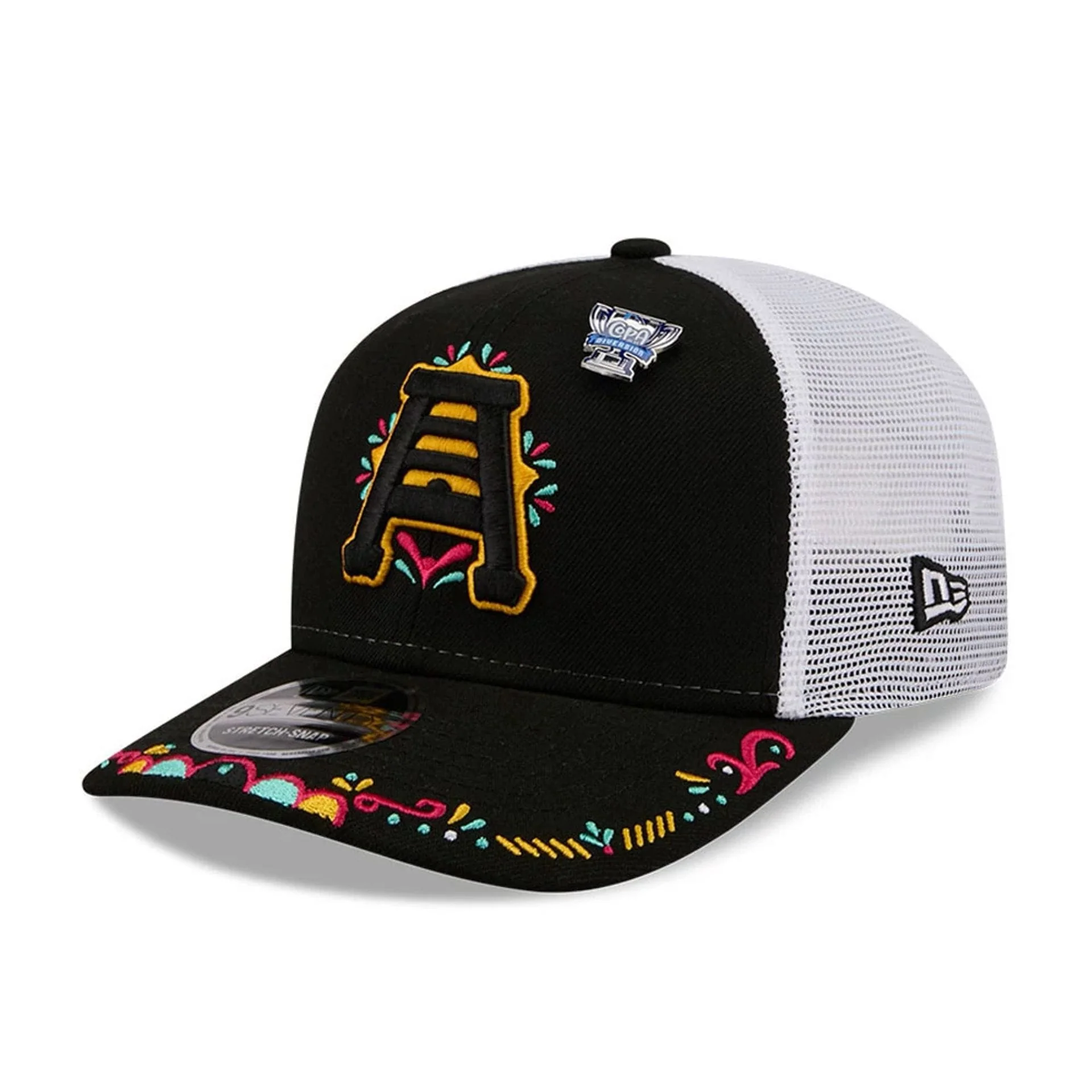 SLC Bee MiLB La Copa 2026 Black 9SEVENTY Stretch Snap Adjustable Cap