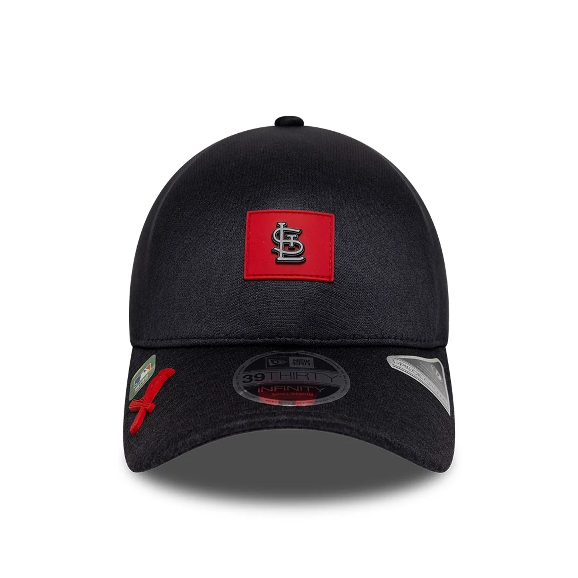 St. Louis Cardinals MLB Clubhouse Black 39THIRTY Infinity Stretch Fit Cap - Image 2
