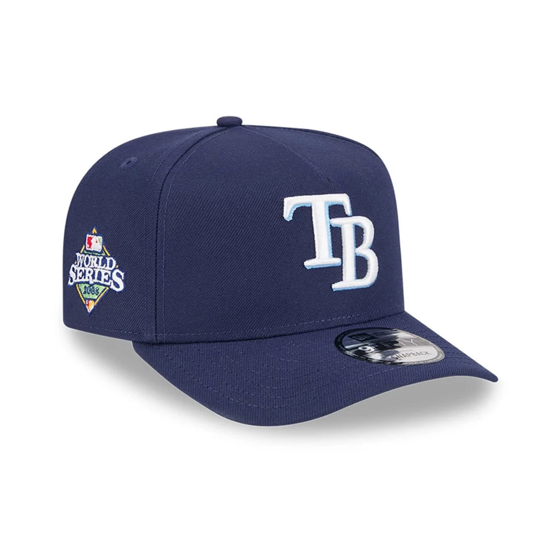 Tampa Bay Rays MLB Evergreen Navy 9FIFTY A-Frame Snapback Adjustable Cap