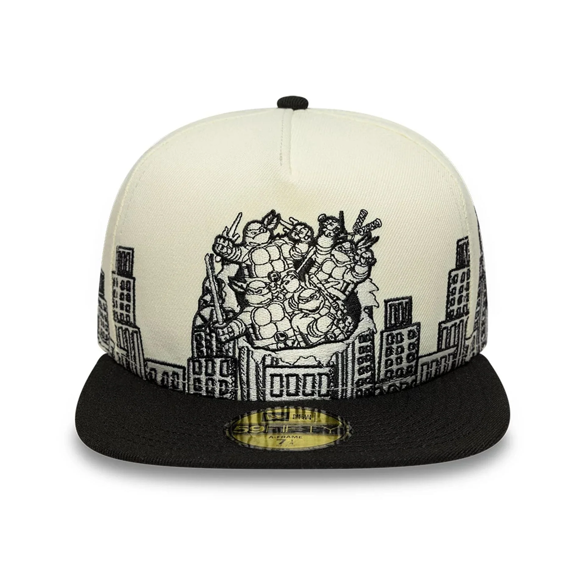 Teenage Mutant Ninja Turtles White 59FIFTY A-Frame Fitted Cap - Image 3