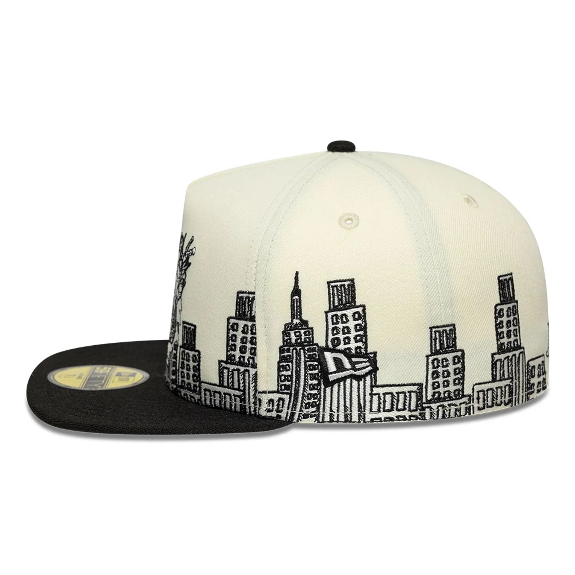 Teenage Mutant Ninja Turtles White 59FIFTY A-Frame Fitted Cap - Image 6
