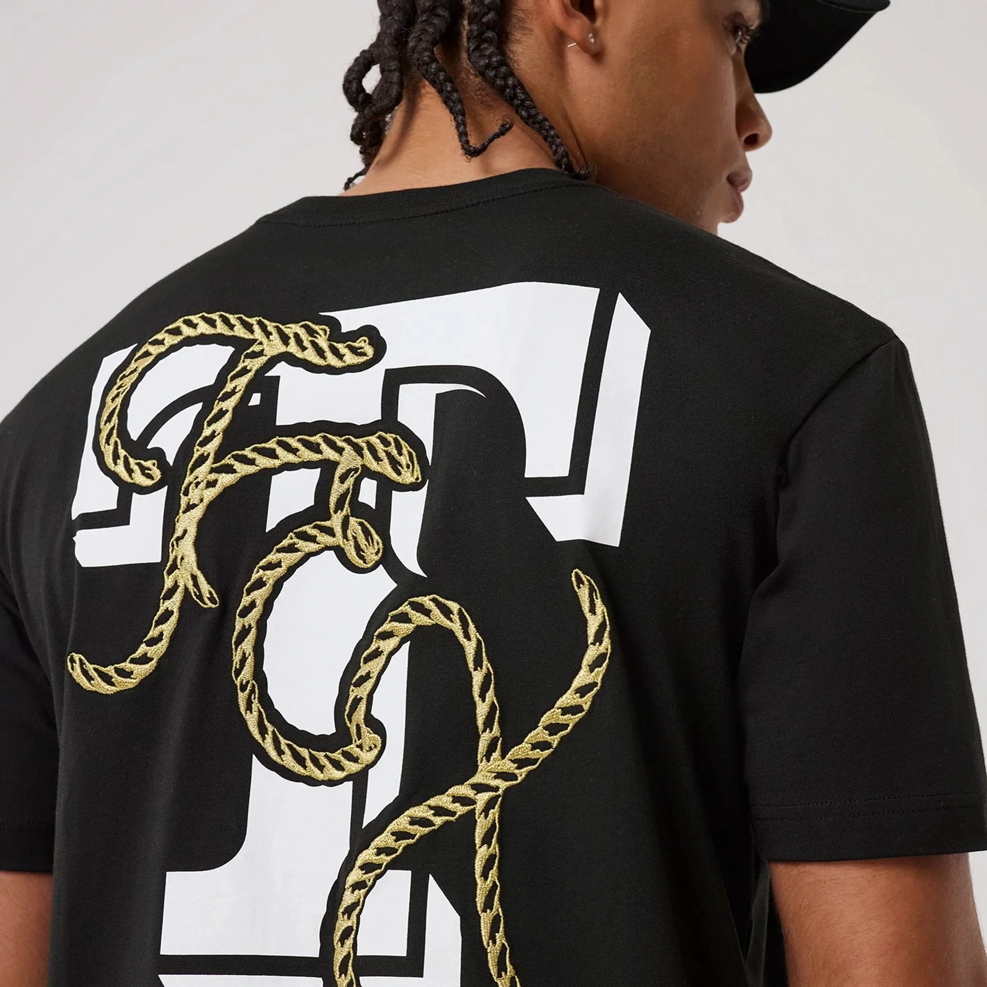 Texas Rangers MLB Cowboy Graphic Black T-Shirt - Image 4