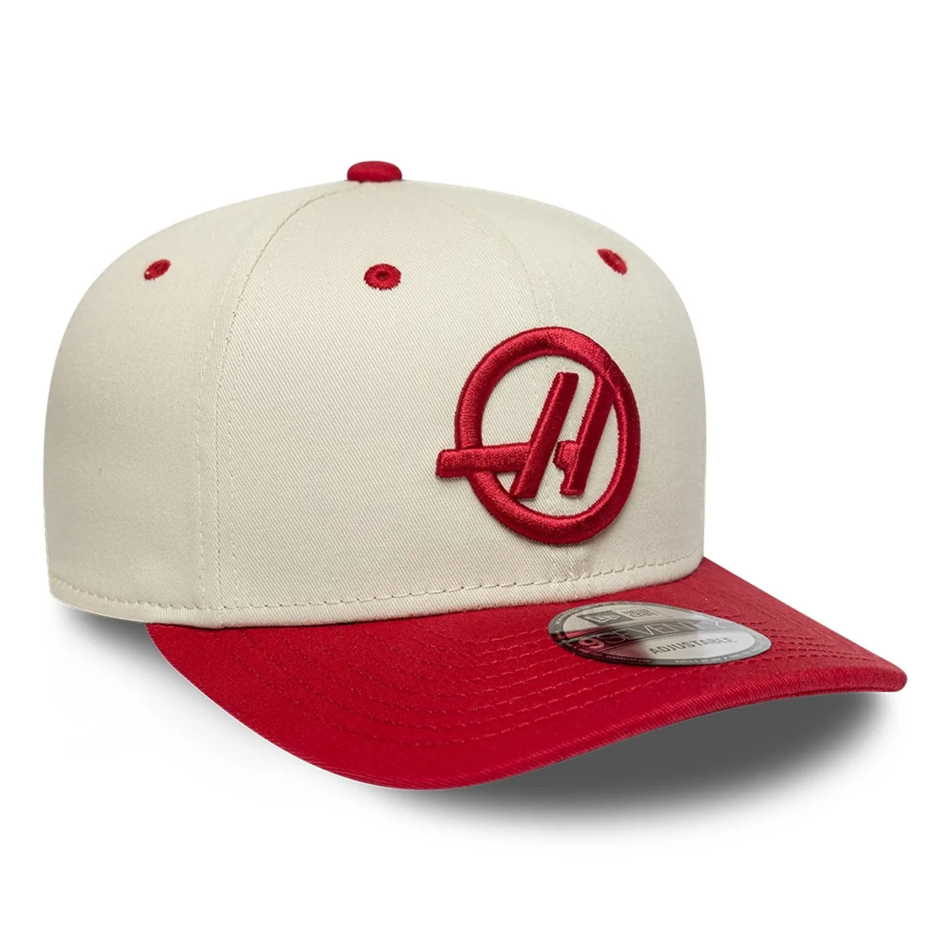 TGR Haas F1 Wordmark Cream 9SEVENTY Stretch Snap Cap - Image 3