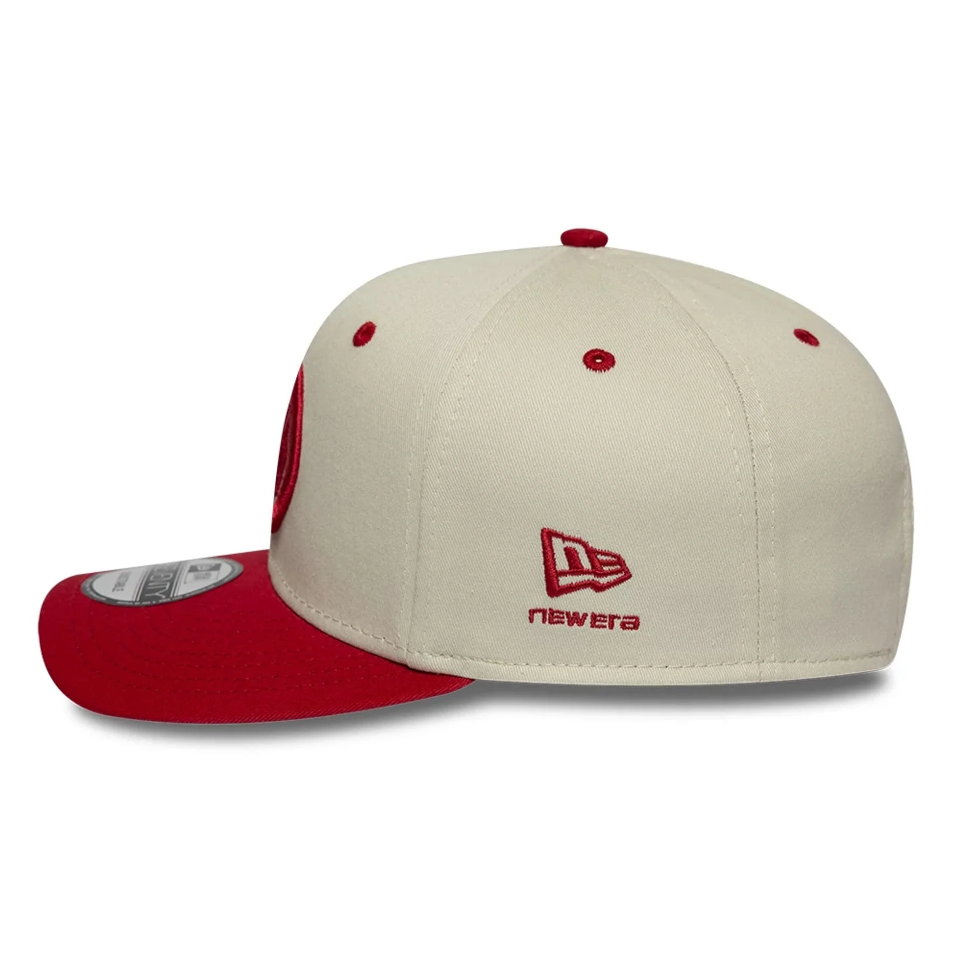 TGR Haas F1 Wordmark Cream 9SEVENTY Stretch Snap Cap - Image 6