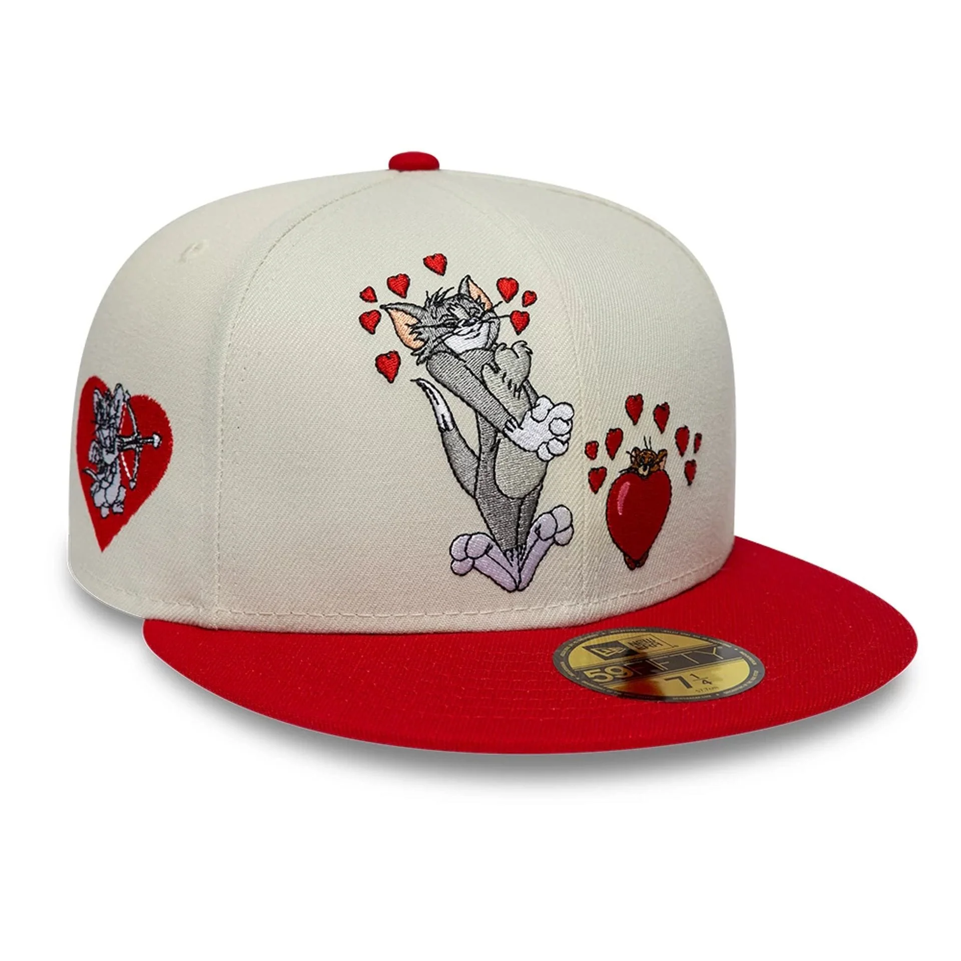 Tom & Jerry Heart Cream 59FIFTY Fitted Cap