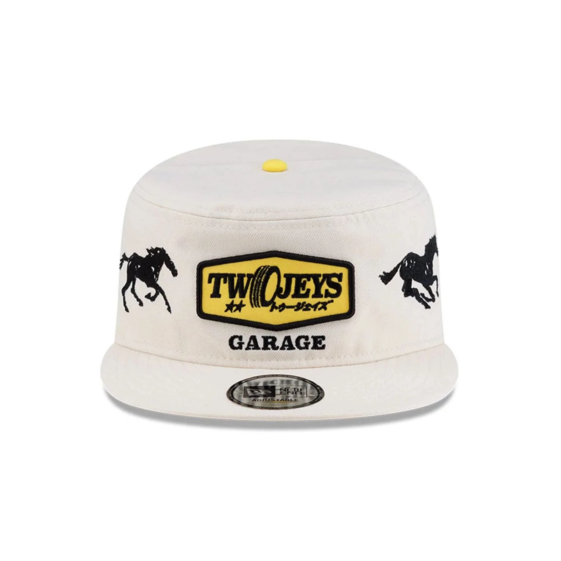 Twojeys X New Era Garage Cream Pillbox Adjustable Cap - Image 3