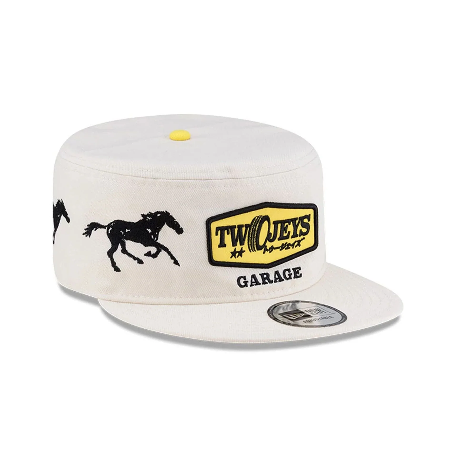 Twojeys X New Era Garage Cream Pillbox Adjustable Cap - Image 4