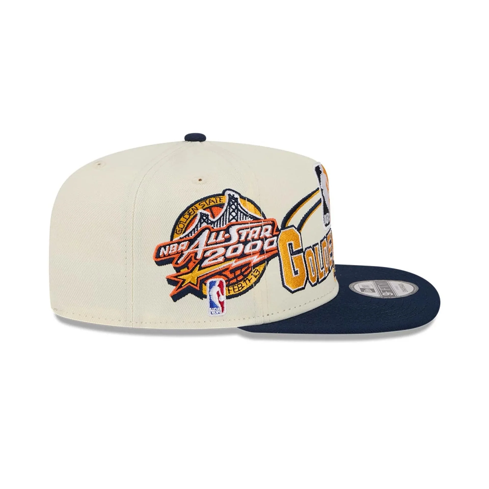 Warriors NBA Hardwood Classic ASG White 9FIFTY A-Frame Snapback Cap - Image 5