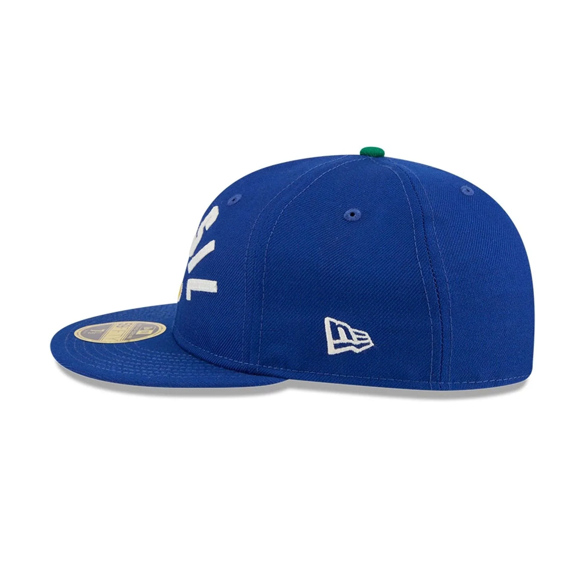 WBC Brazil Classical Script Blue Retro Crown 59FIFTY Fitted Cap - Image 6