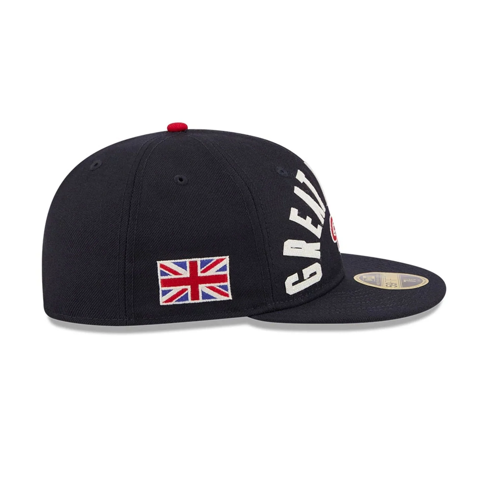 WBC Great Britain Classical Script Navy Retro Crown 59FIFTY Fitted Cap - Image 5